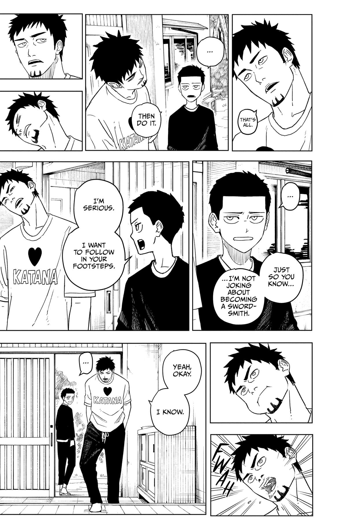 Kagurabachi Manga Chapter 1 page 23 - Mission scene