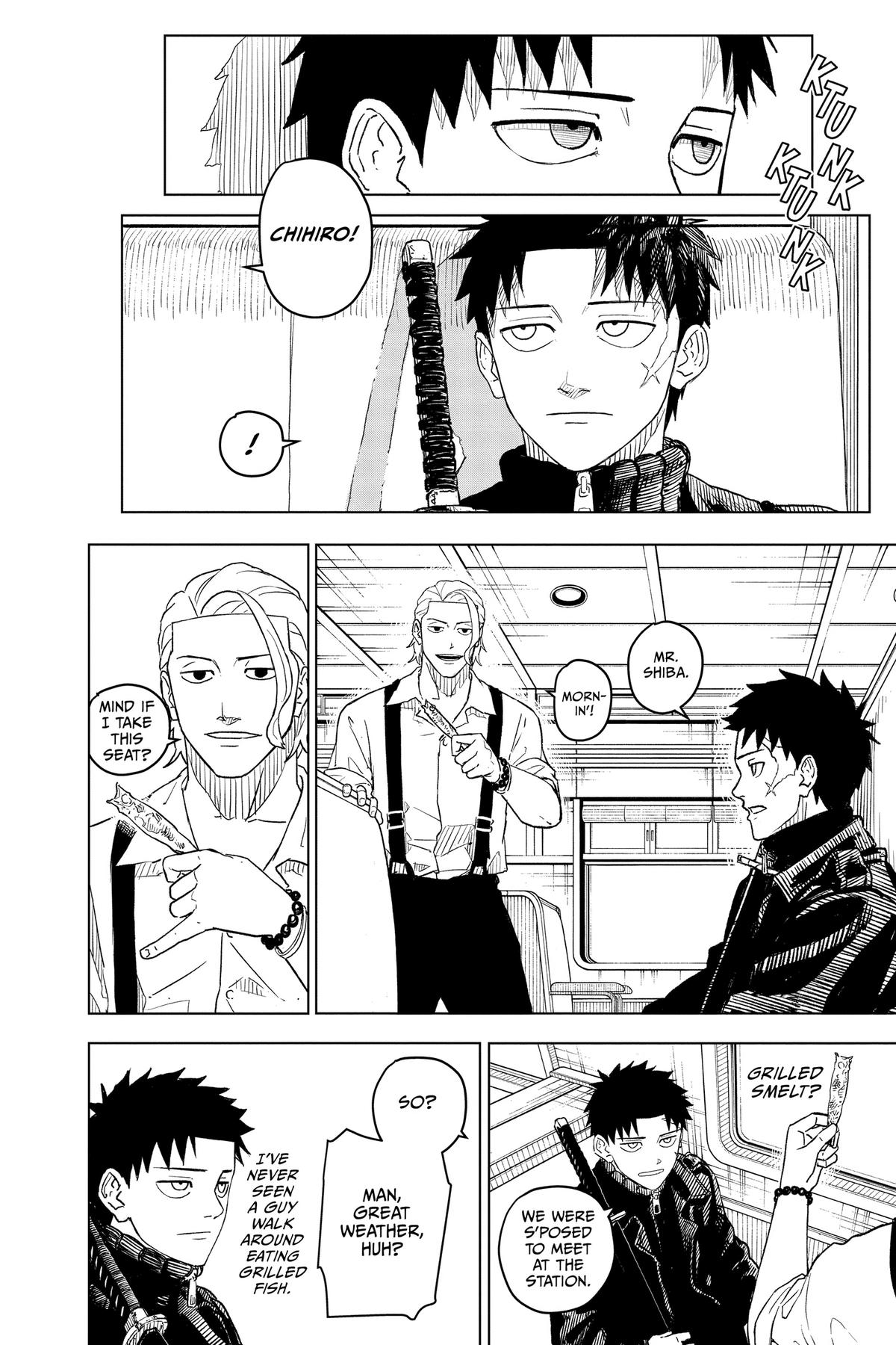 Kagurabachi Manga Chapter 1 page 36 - Mission scene