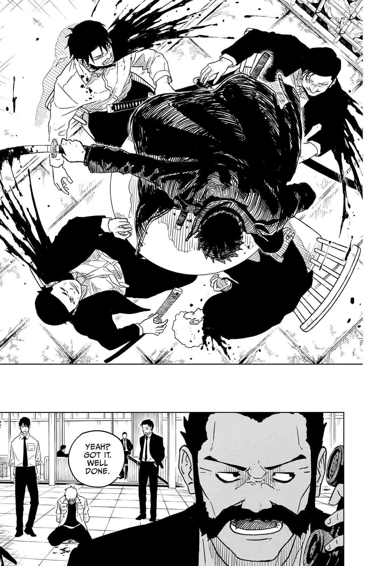 Kagurabachi Manga Chapter 1 page 45 - Mission scene