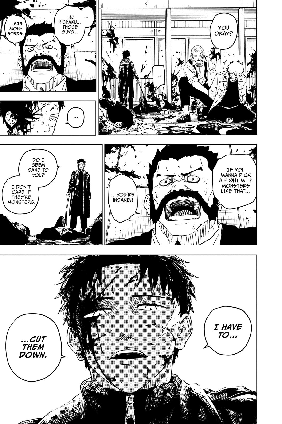 Kagurabachi Manga Chapter 1 page 57 - Mission scene