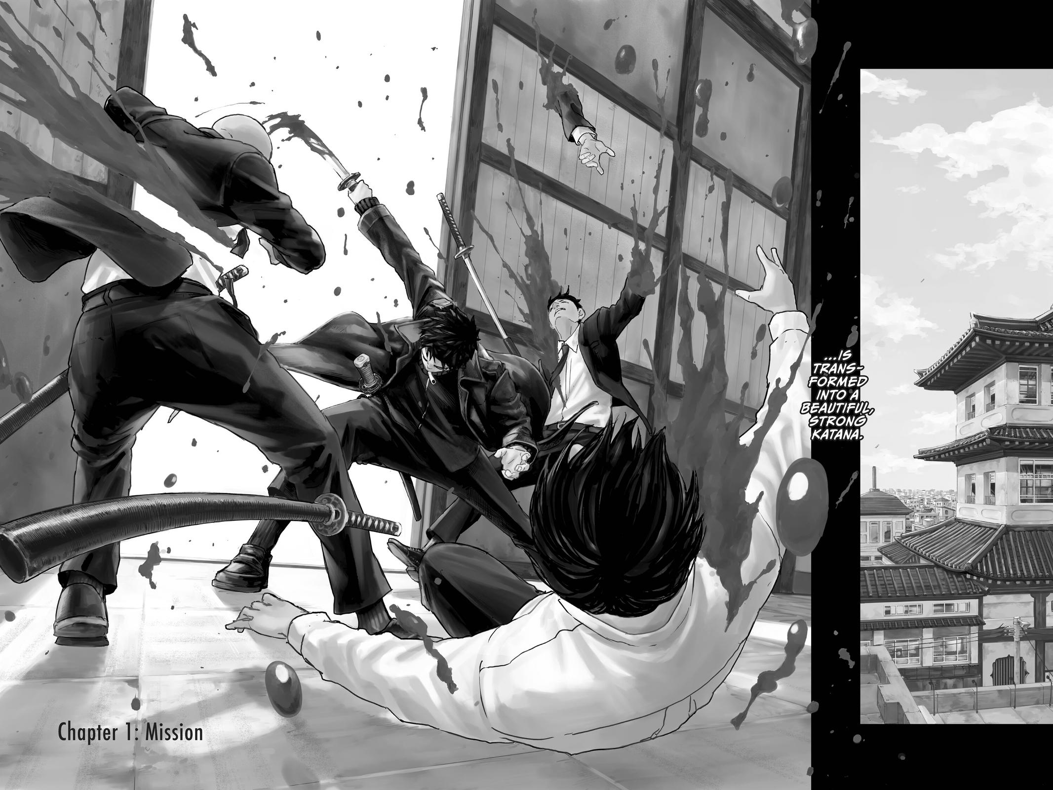 Kagurabachi Manga Chapter 1 page 7 - Mission scene