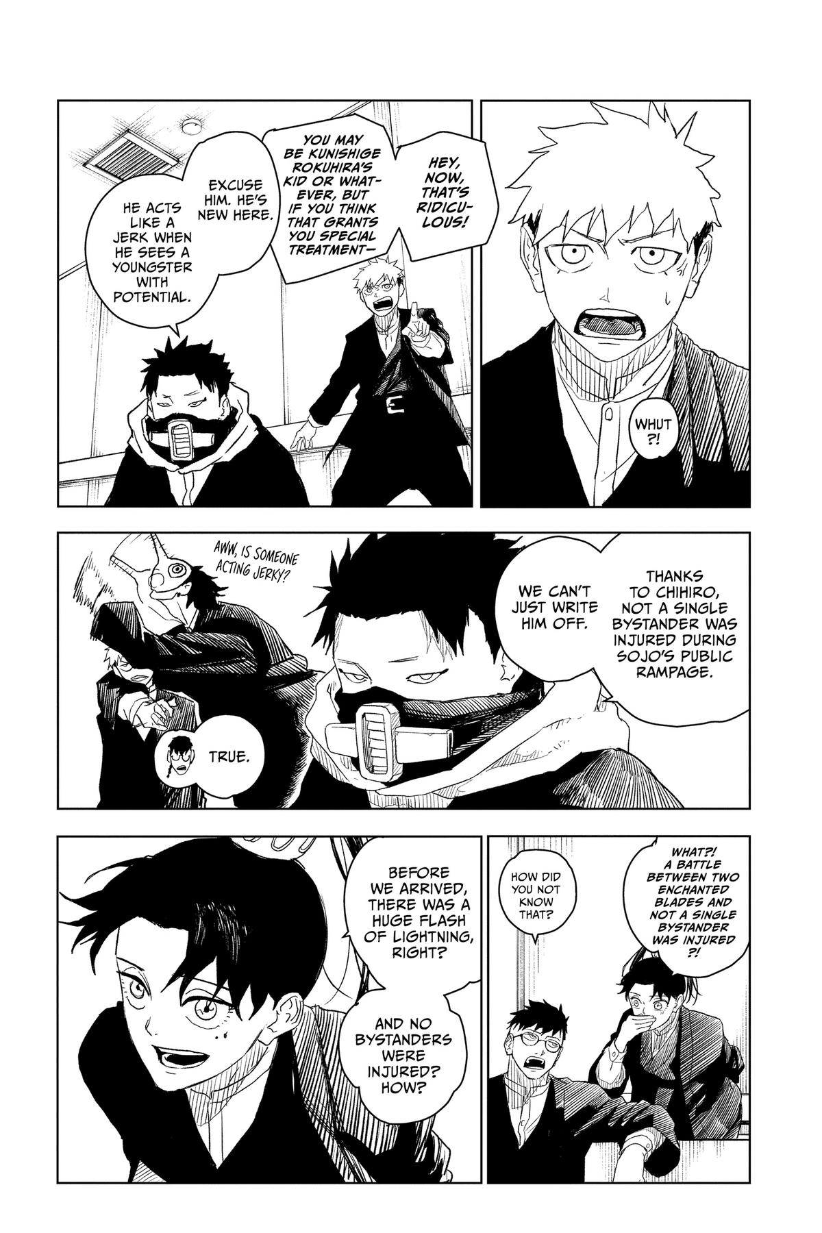 Kagurabachi Manga Chapter 11 page 14 - Awaken scene