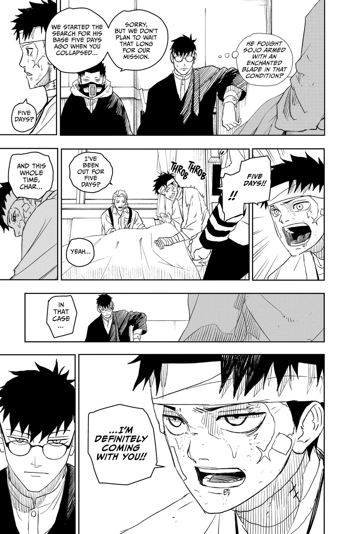 Kagurabachi Manga Chapter 11 page 16 - Awaken scene