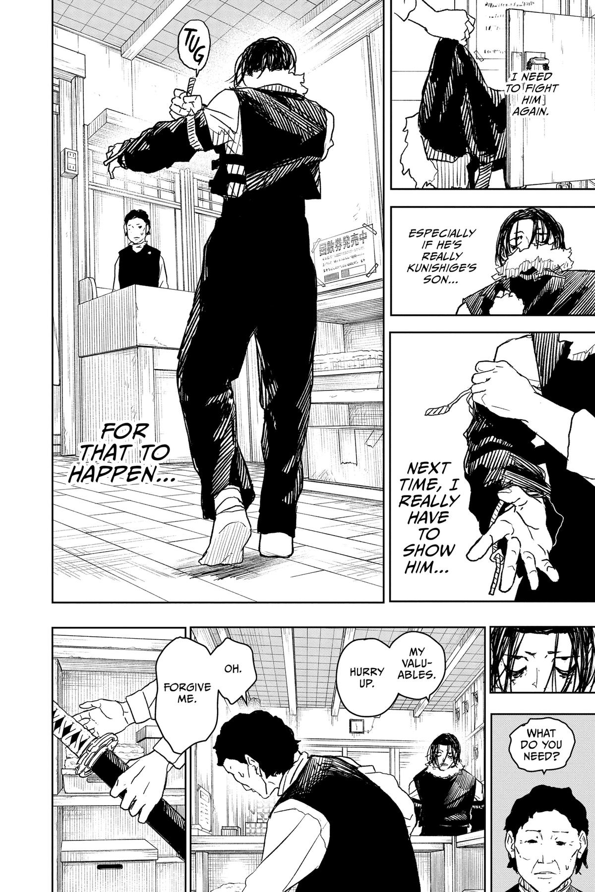 Kagurabachi Manga Chapter 12 page 12 - Preparations scene