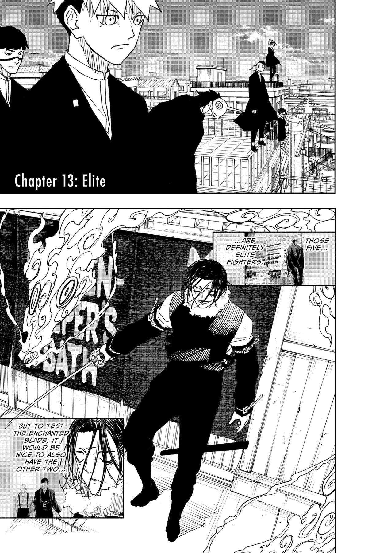 Kagurabachi Manga Chapter 13 page 1 - Elite scene