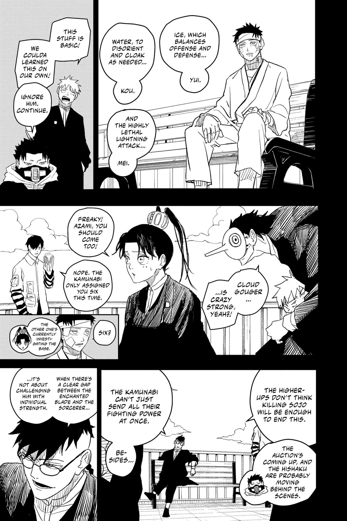 Kagurabachi Manga Chapter 13 page 3 - Elite scene