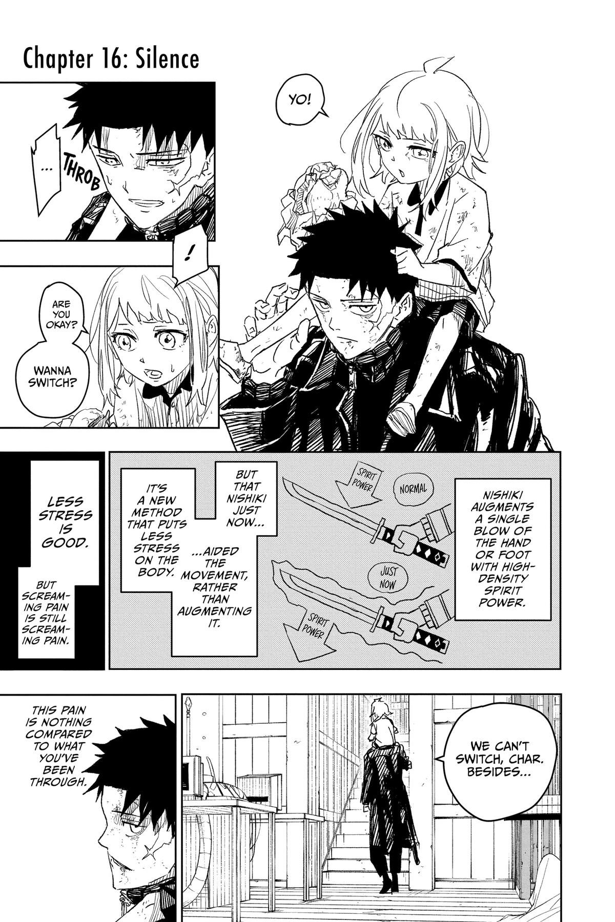 Kagurabachi Manga Chapter 16 page 1 - Silence scene