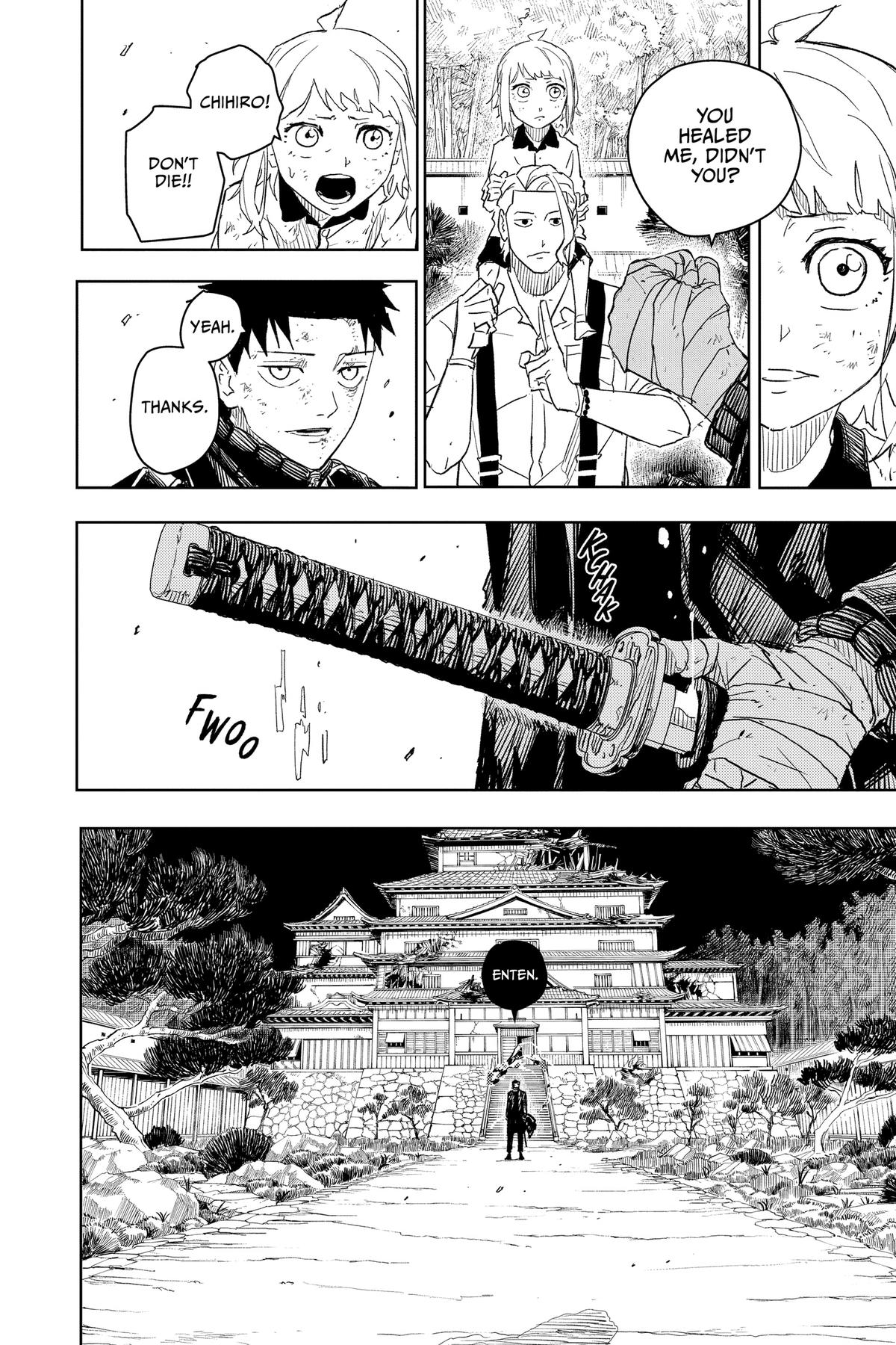 Kagurabachi Manga Chapter 16 page 6 - Silence scene