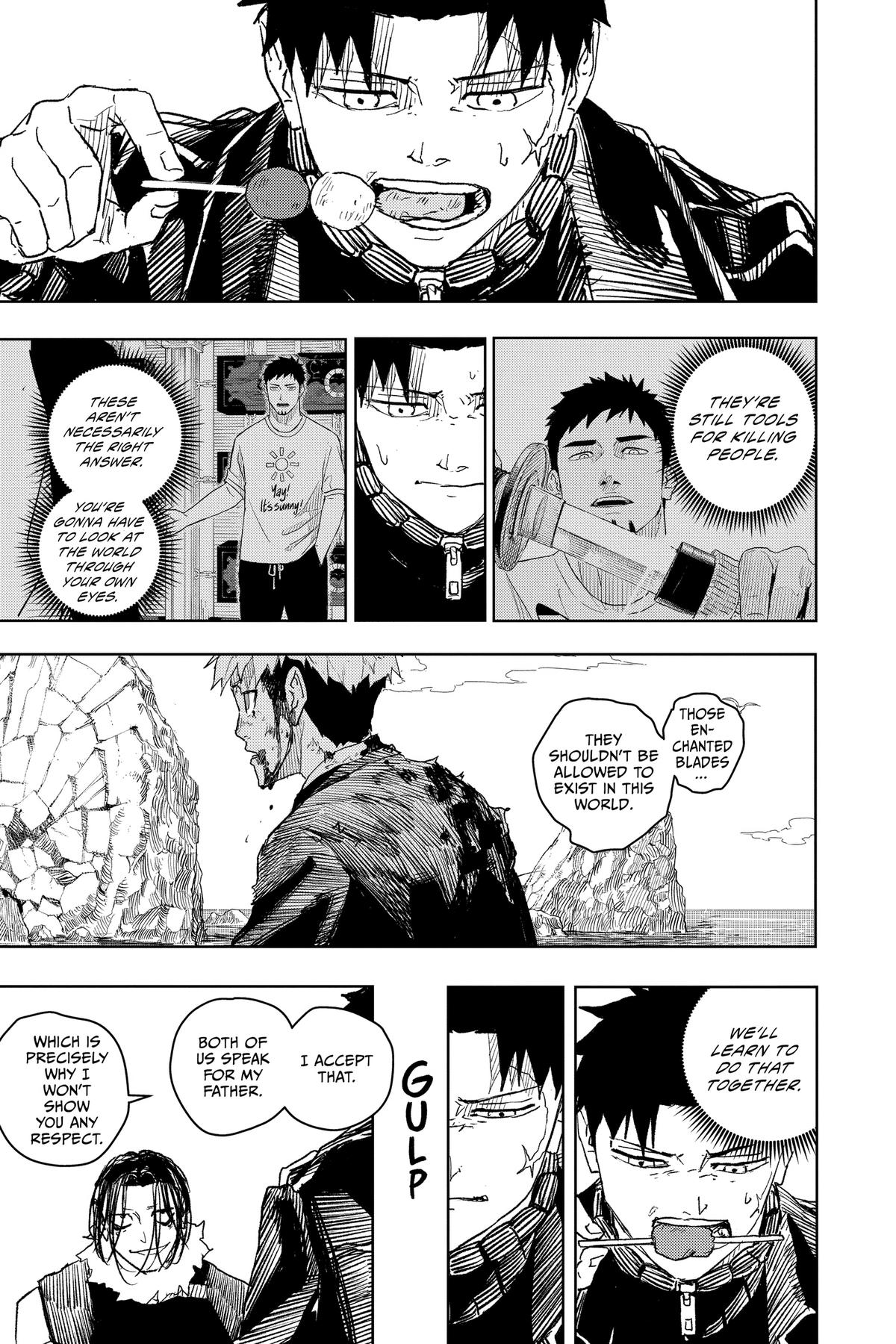 Kagurabachi Manga Chapter 17 page 12 - Tea scene