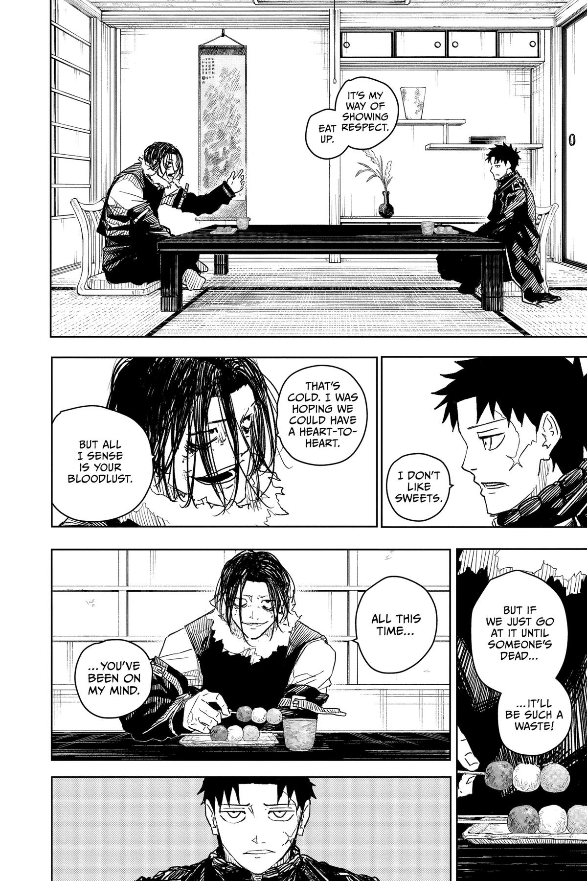 Kagurabachi Manga Chapter 17 page 3 - Tea scene