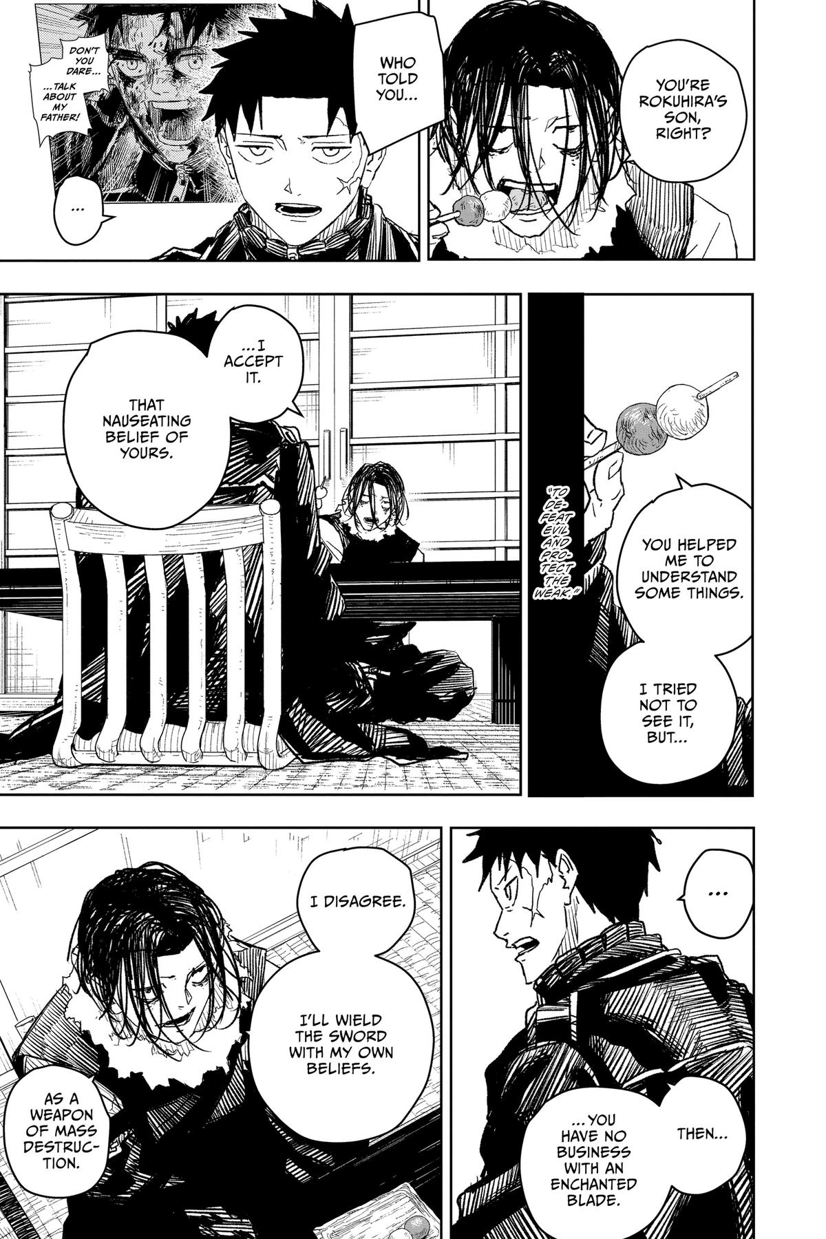 Kagurabachi Manga Chapter 17 page 4 - Tea scene