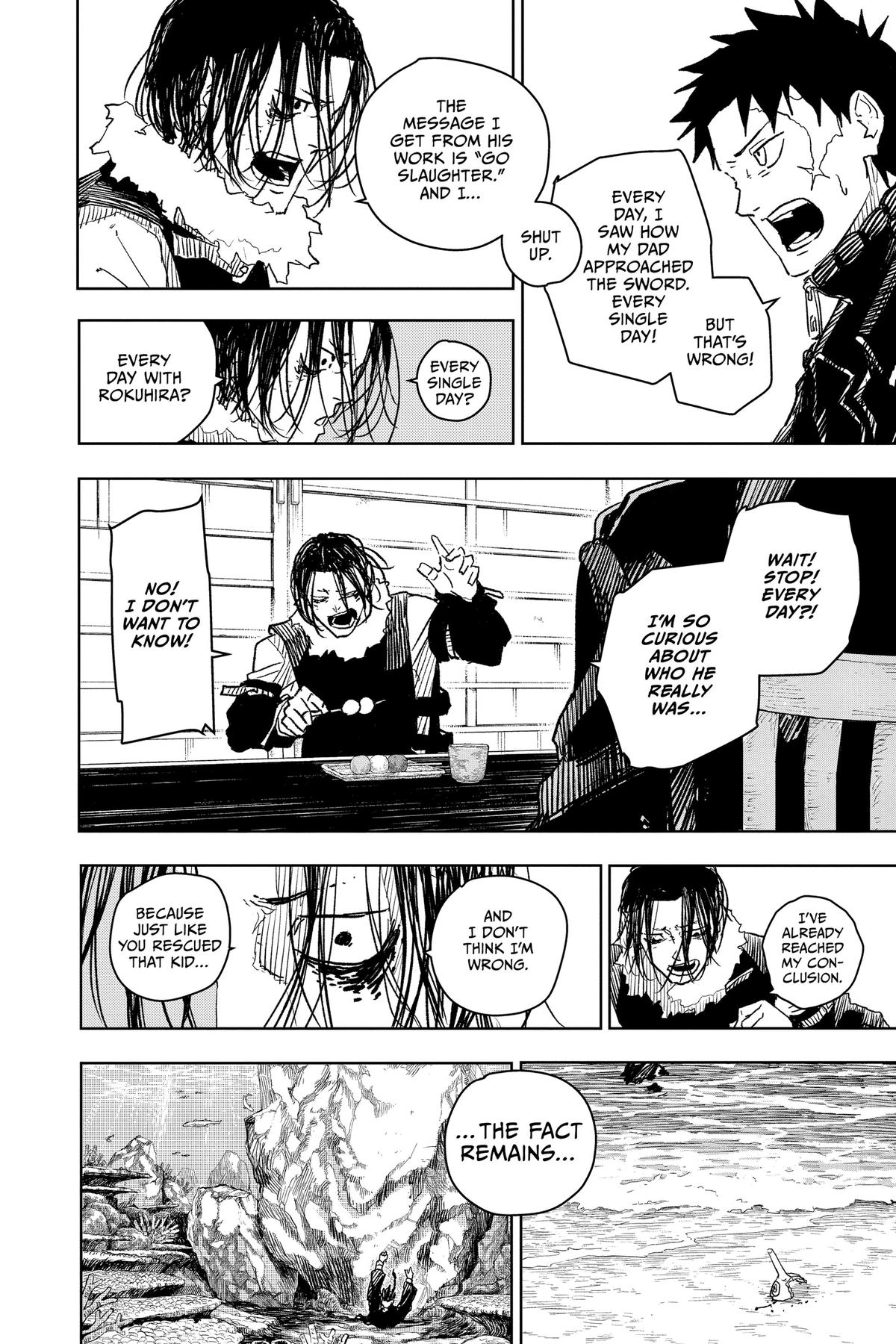 Kagurabachi Manga Chapter 17 page 5 - Tea scene