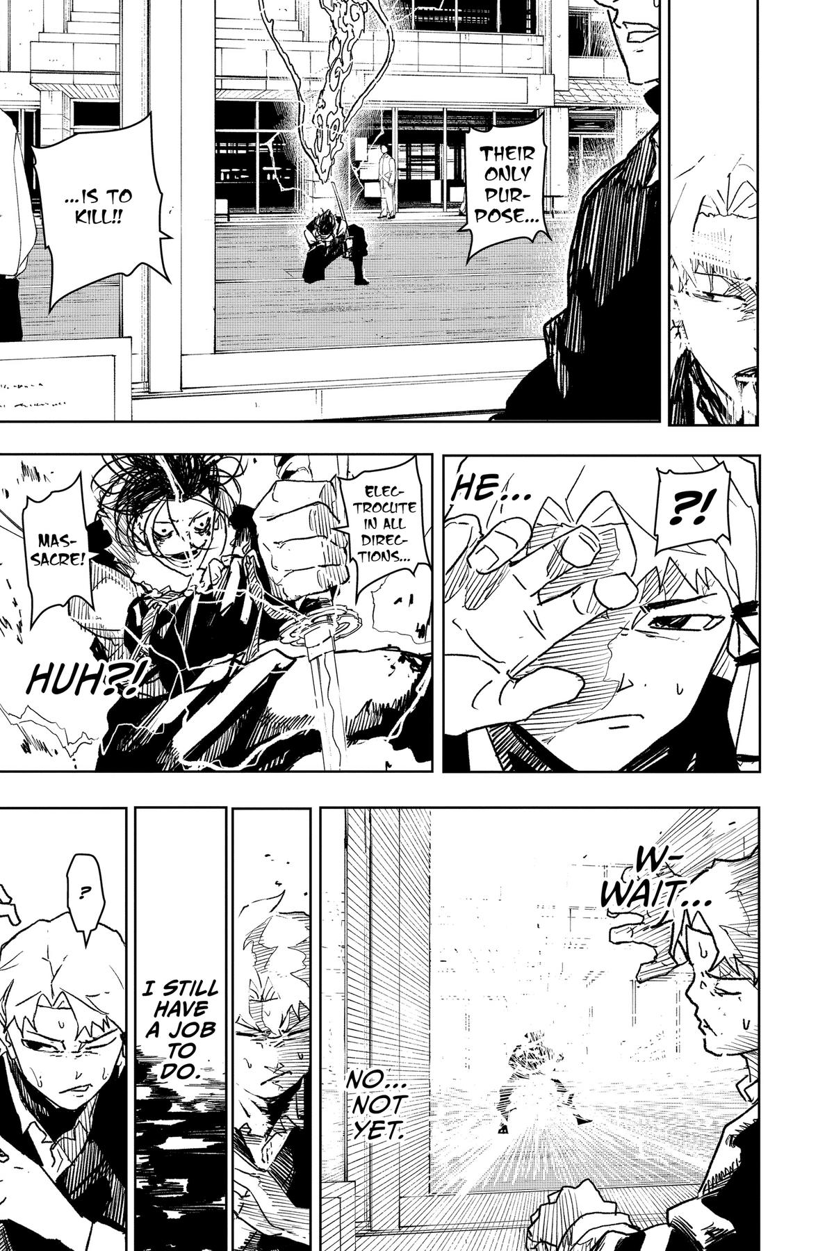 Kagurabachi Manga Chapter 19 page 10 - Knight of Darkness scene