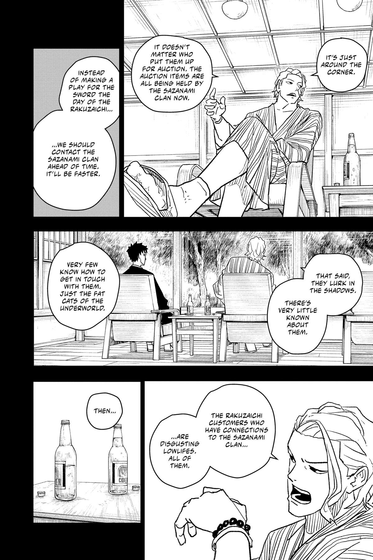 Kagurabachi Manga Chapter 19 page 25 - Knight of Darkness scene