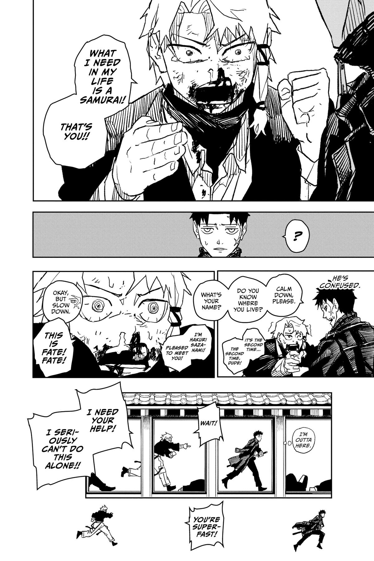 Kagurabachi Manga Chapter 19 page 27 - Knight of Darkness scene