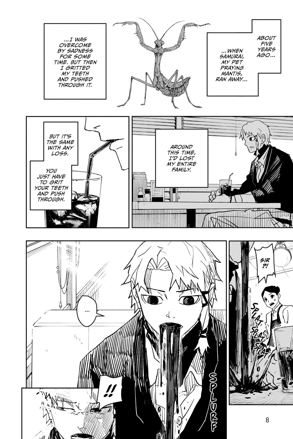 Kagurabachi Manga Chapter 19 page 9 - Knight of Darkness scene