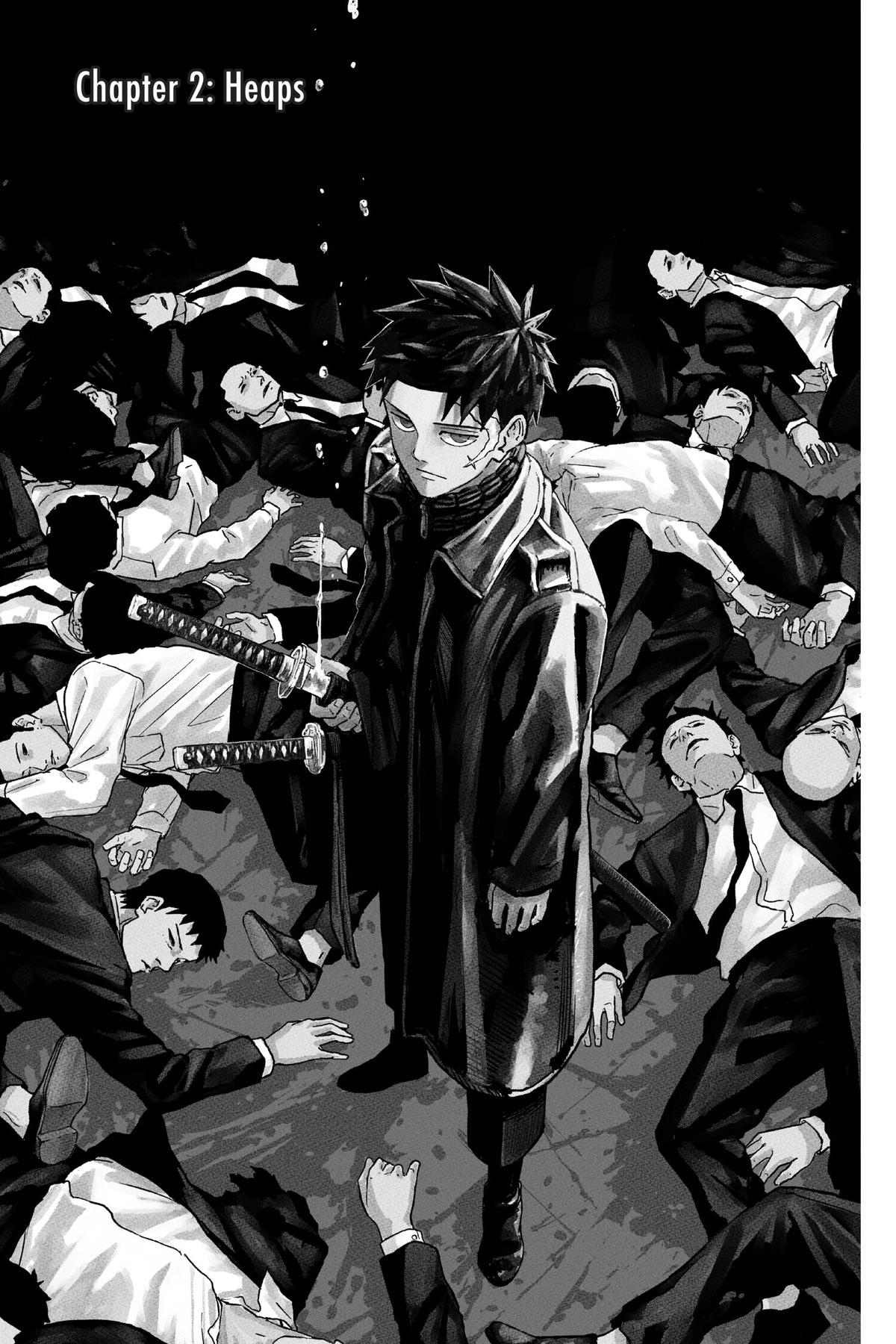 Kagurabachi Manga Chapter 2 page 1 - Heaps scene