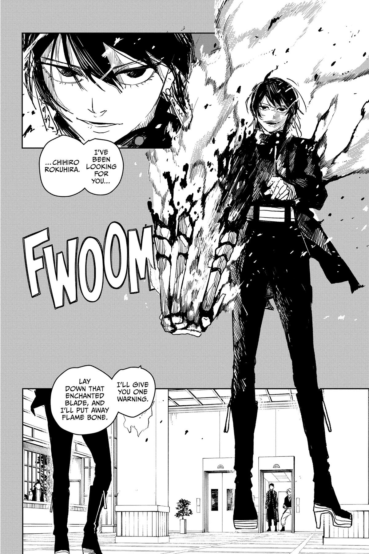 Kagurabachi Manga Chapter 20 page 10 - The Kamunabi's Weapon scene