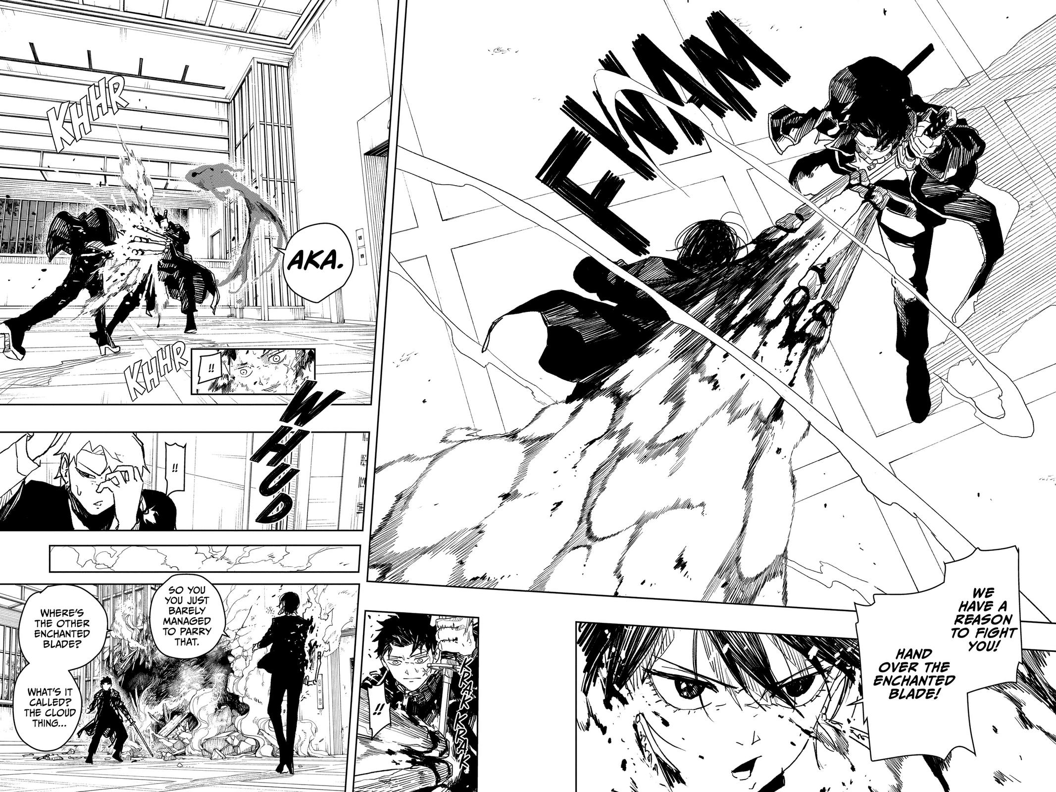 Kagurabachi Manga Chapter 20 page 12 - The Kamunabi's Weapon scene