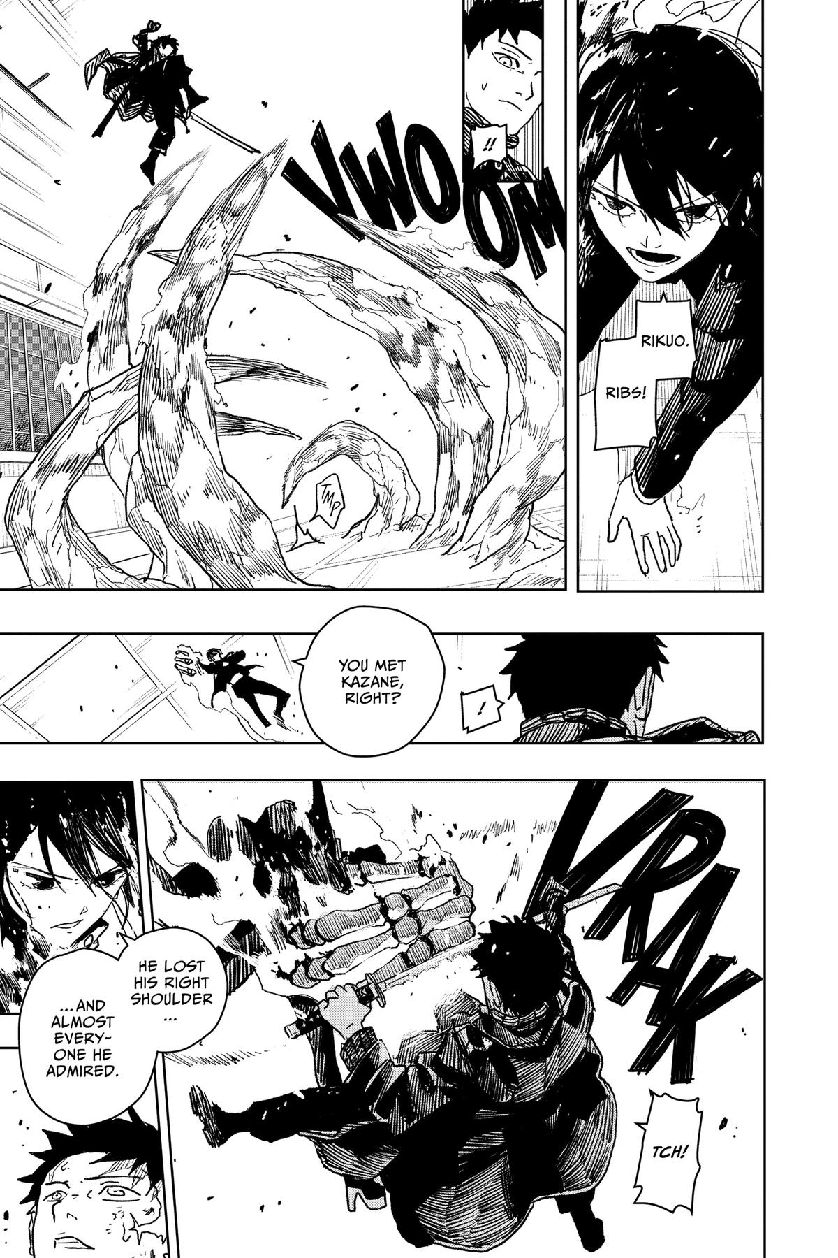 Kagurabachi Manga Chapter 20 page 14 - The Kamunabi's Weapon scene