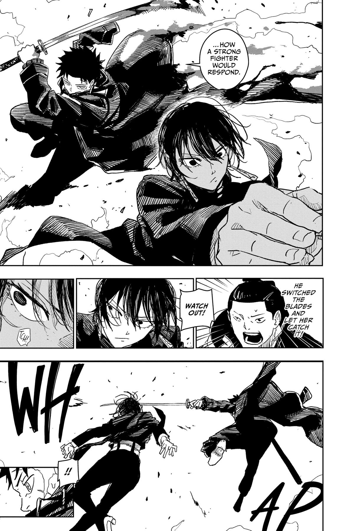 Kagurabachi Manga Chapter 21 page 9 - Lukewarm scene