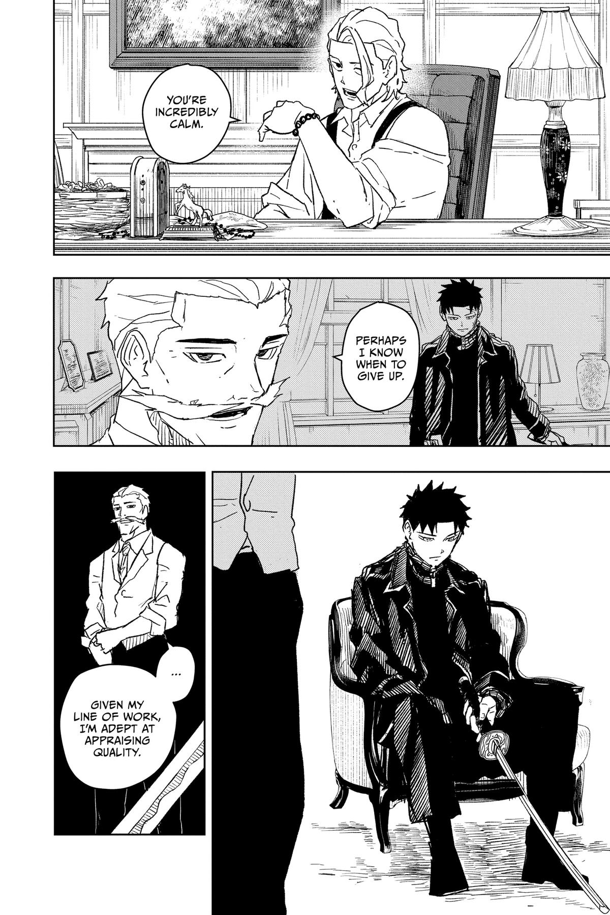 Kagurabachi Manga Chapter 22 page 18 - Deadlock scene