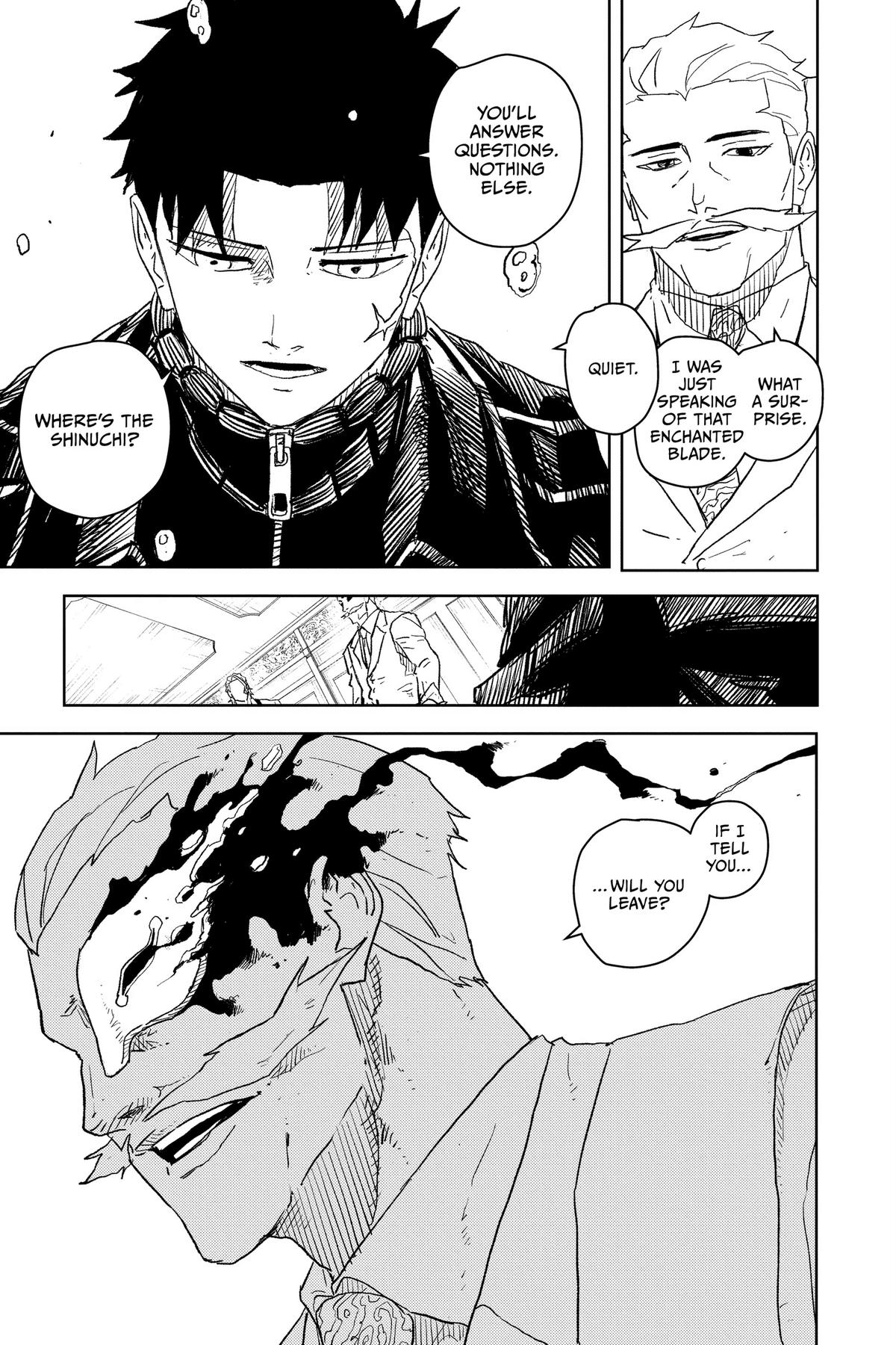 Kagurabachi Manga Chapter 22 page 19 - Deadlock scene