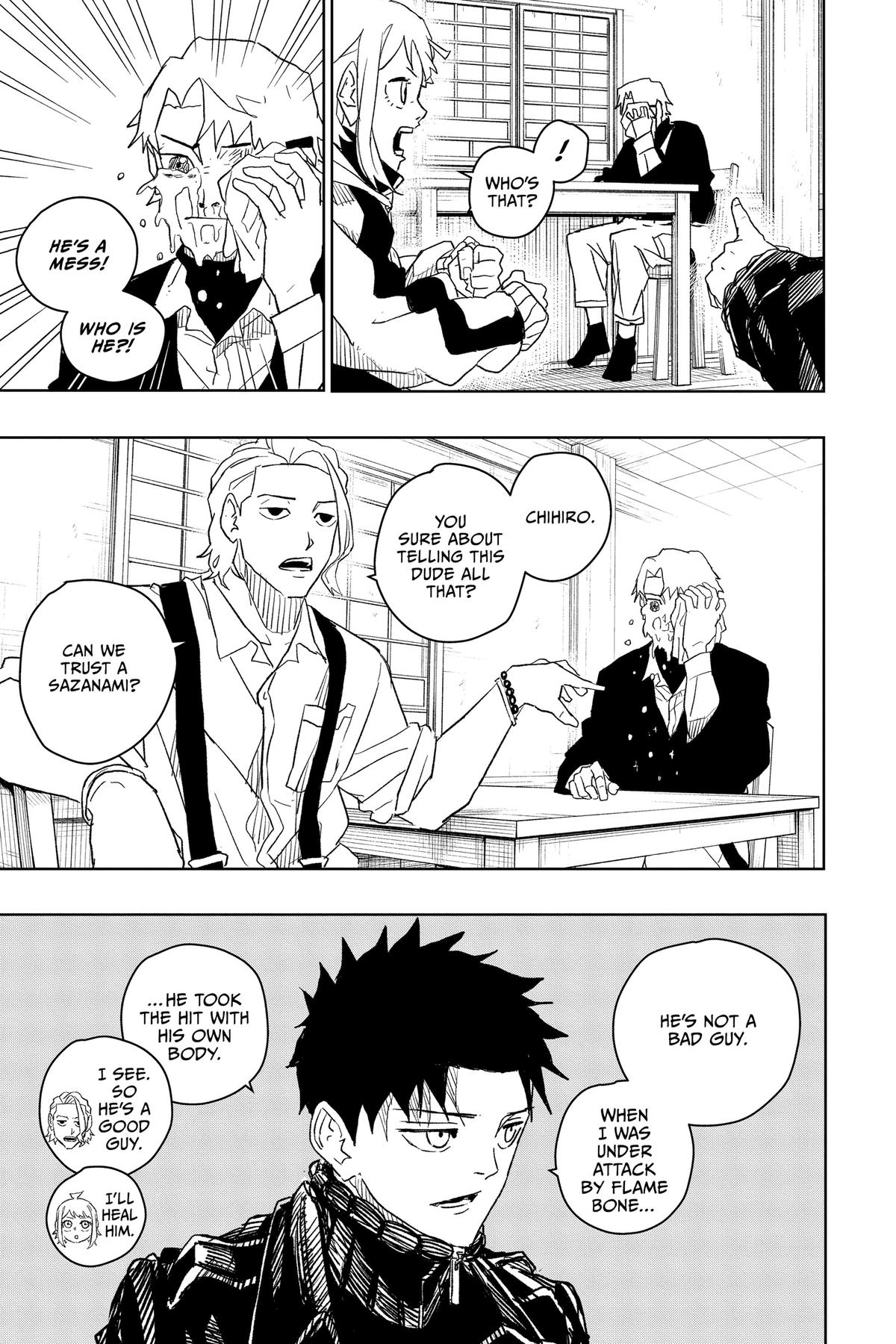 Kagurabachi Manga Chapter 22 page 3 - Deadlock scene