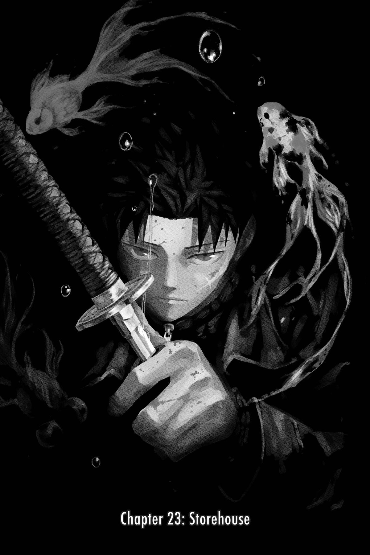 Kagurabachi Manga Chapter 23 page 1 - Storehouse scene