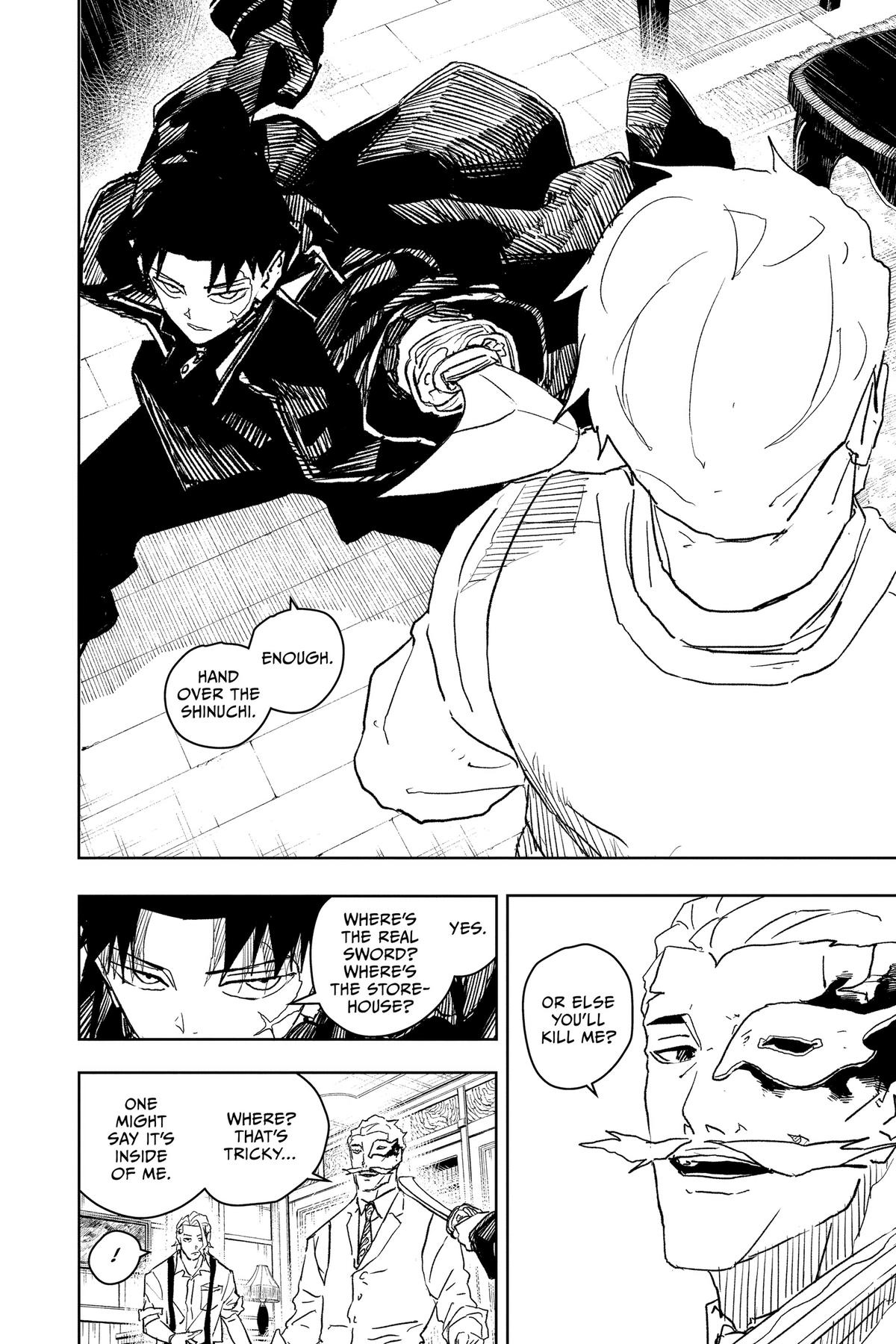 Kagurabachi Manga Chapter 23 page 10 - Storehouse scene