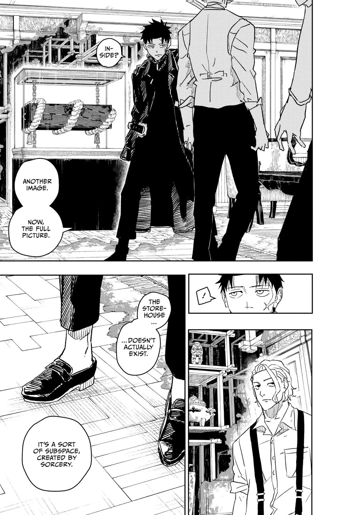 Kagurabachi Manga Chapter 23 page 11 - Storehouse scene