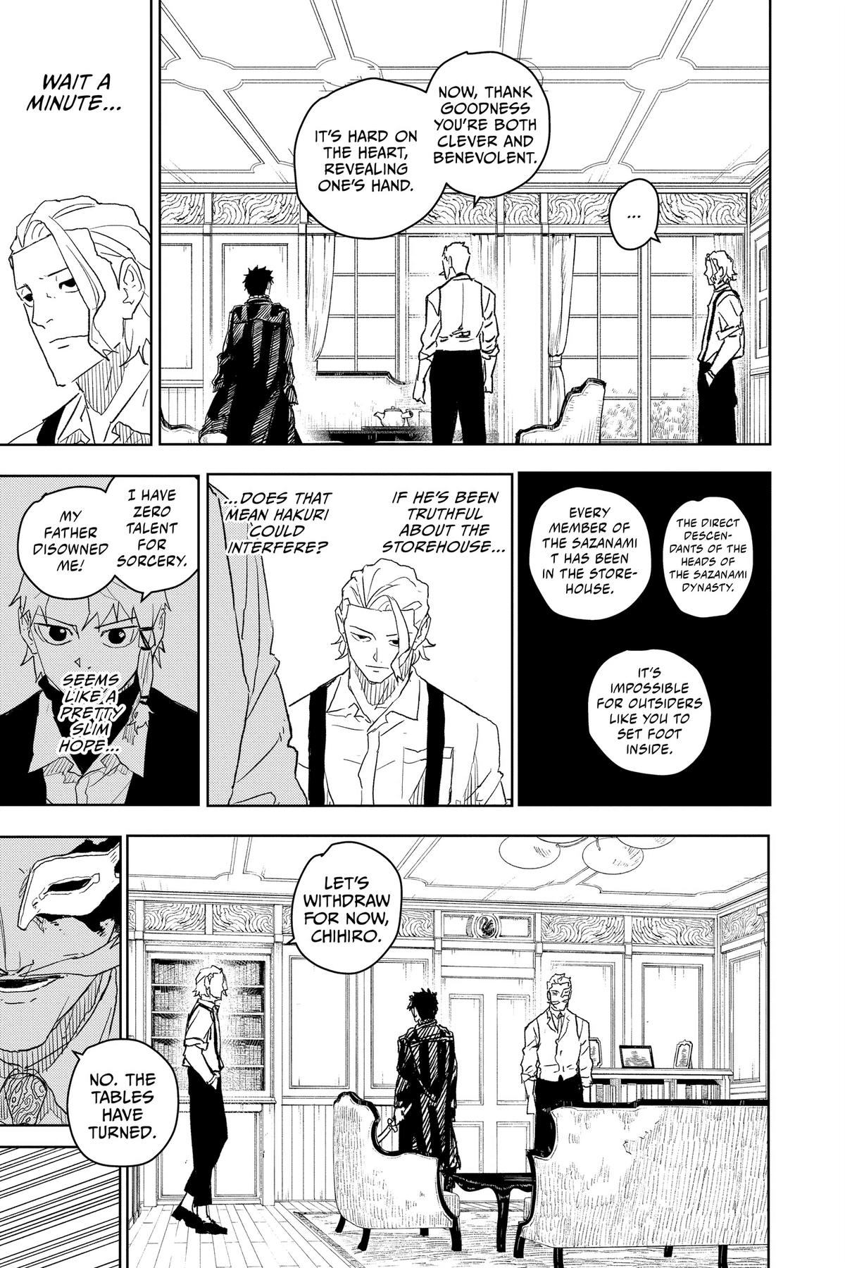 Kagurabachi Manga Chapter 23 page 16 - Storehouse scene