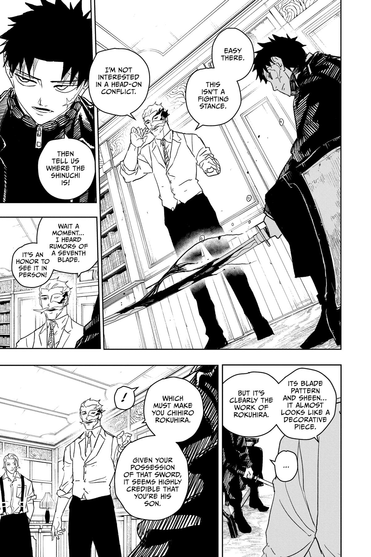 Kagurabachi Manga Chapter 23 page 3 - Storehouse scene