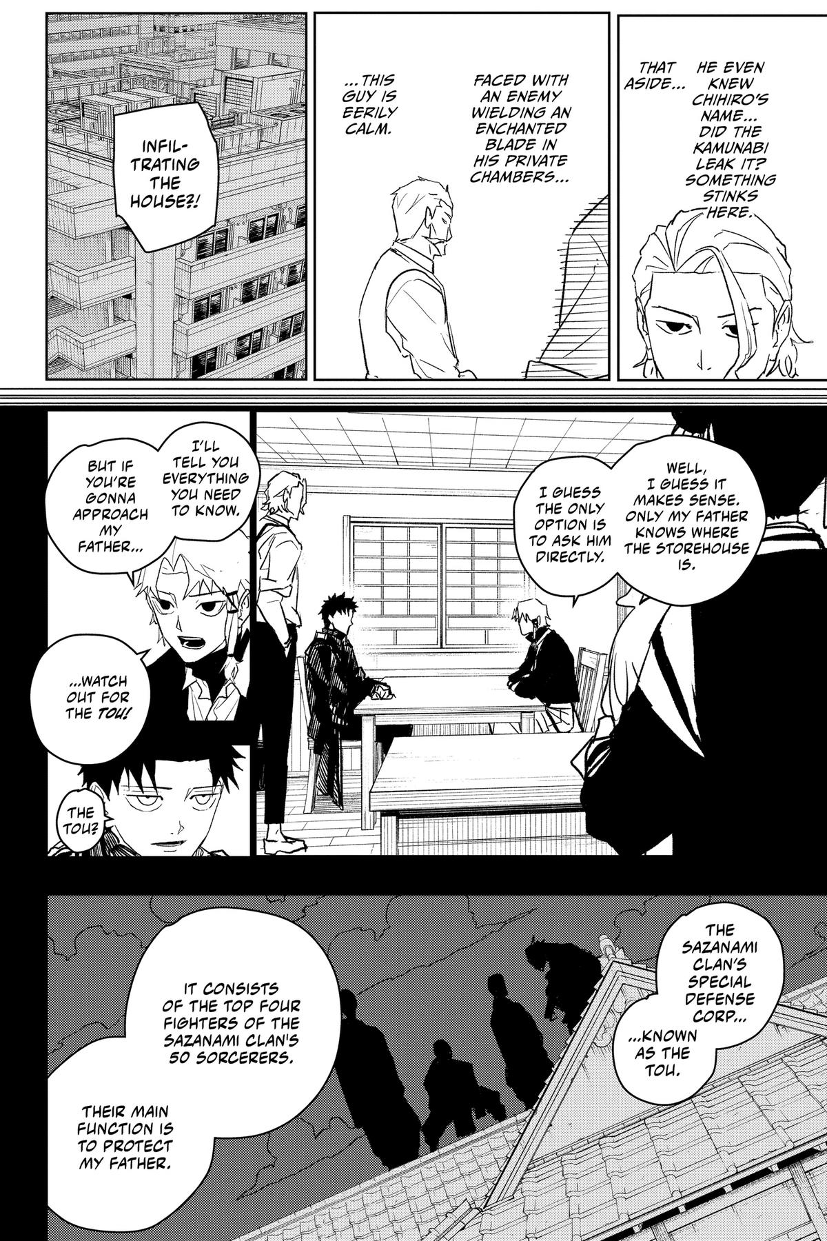 Kagurabachi Manga Chapter 23 page 4 - Storehouse scene