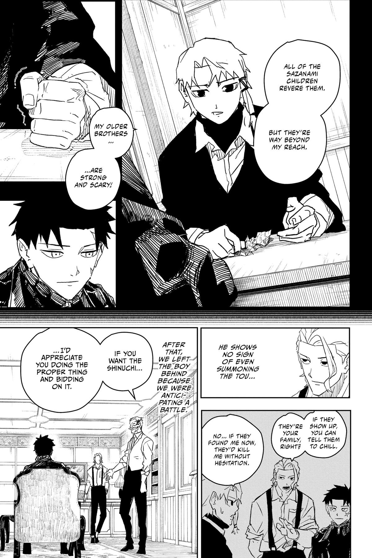 Kagurabachi Manga Chapter 23 page 5 - Storehouse scene