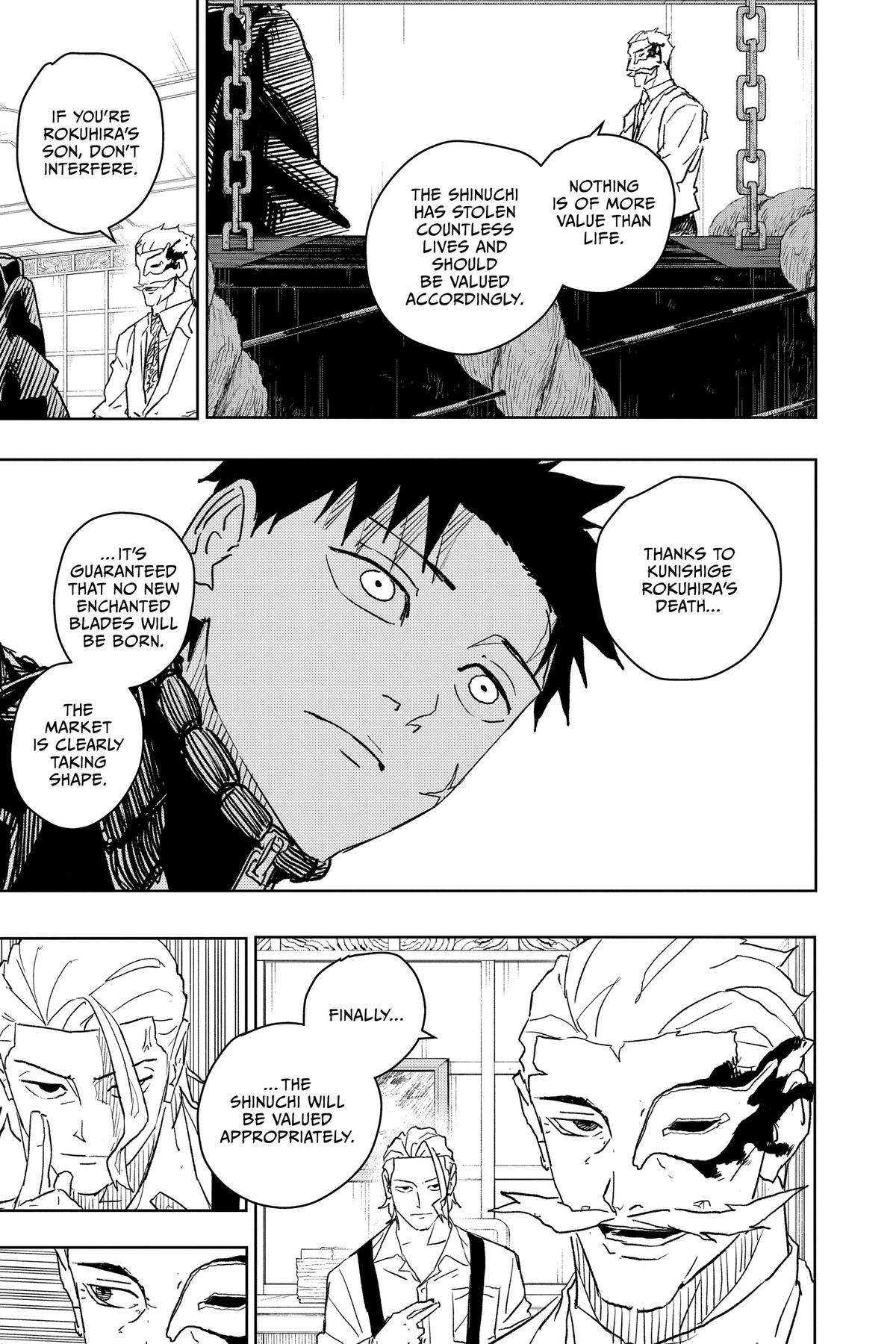 Kagurabachi Manga Chapter 23 page 9 - Storehouse scene