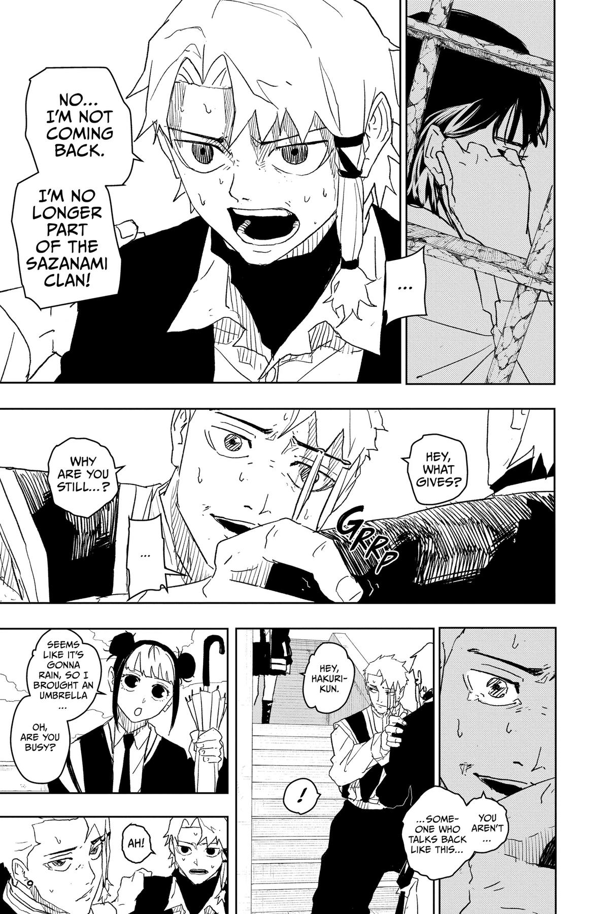 Kagurabachi Manga Chapter 24 page 11 - Hunters scene