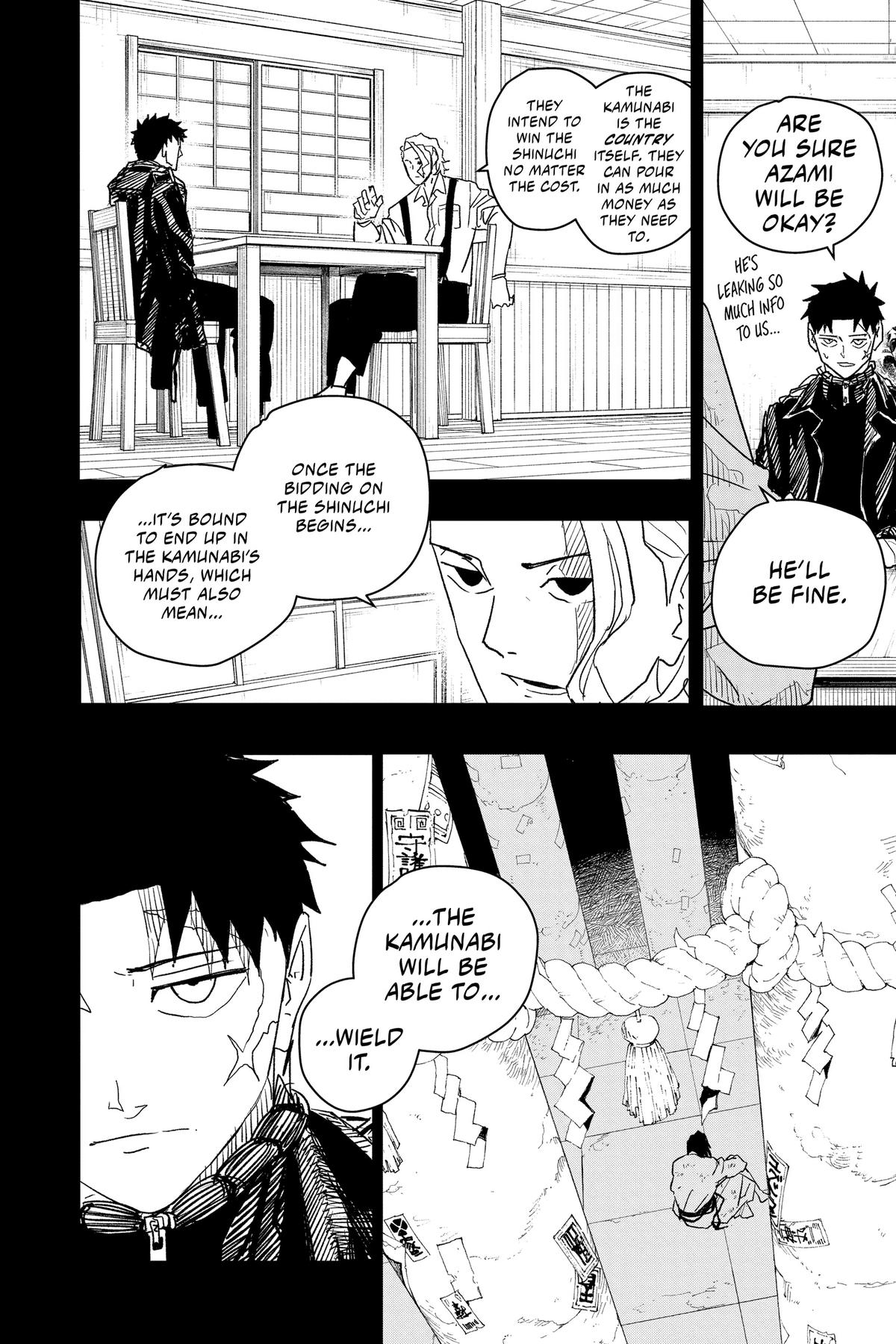 Kagurabachi Manga Chapter 24 page 4 - Hunters scene