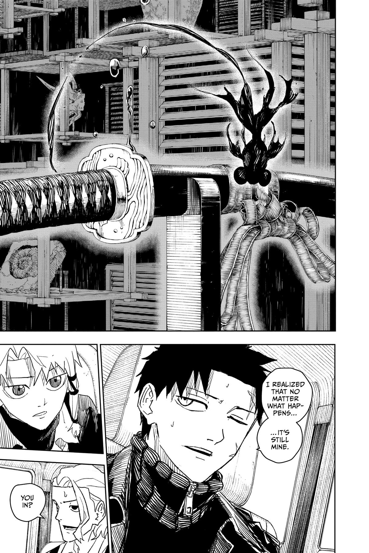 Kagurabachi Manga Chapter 26 page 11 - Confidence scene