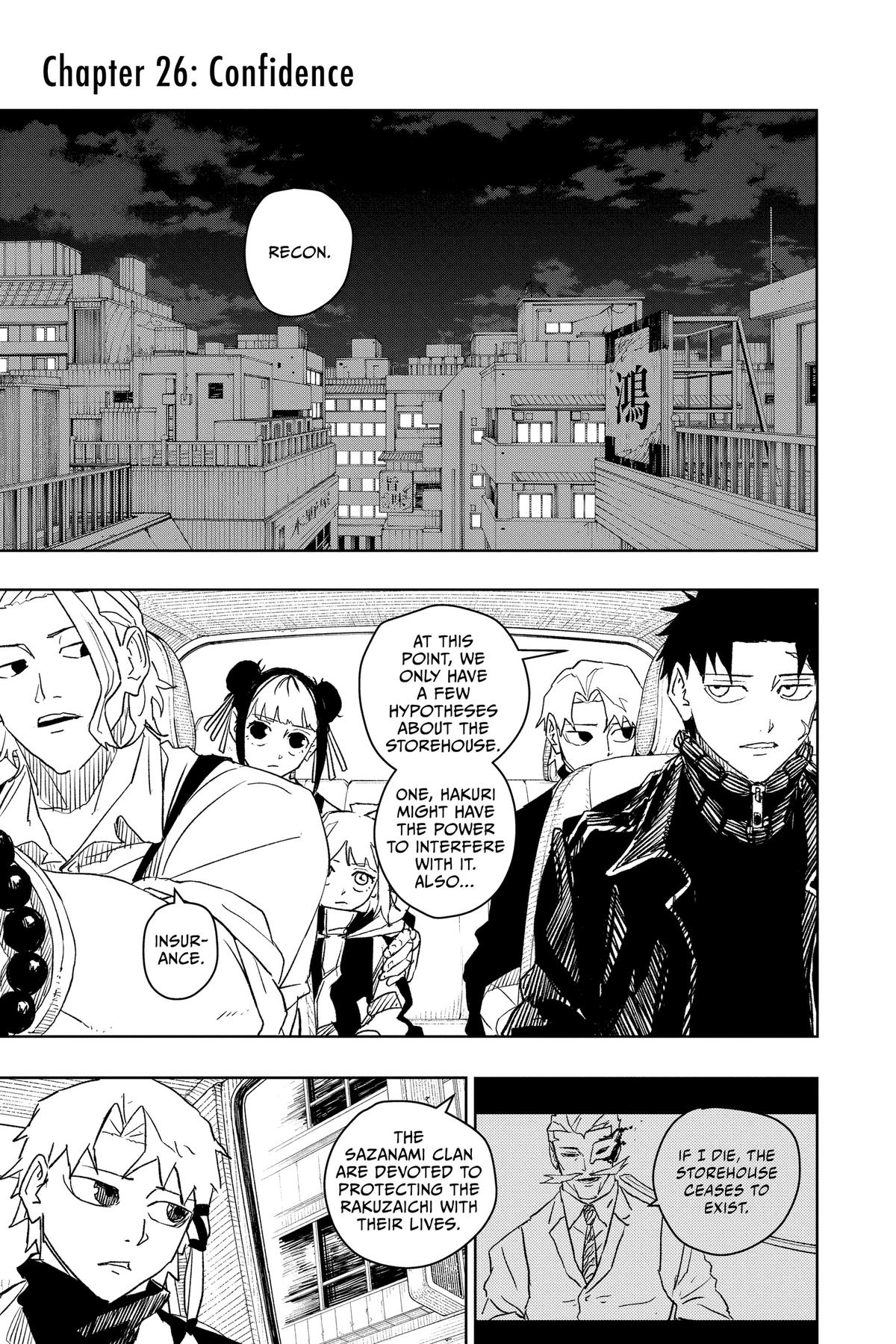 Kagurabachi Manga Chapter 26 page 3 - Confidence scene