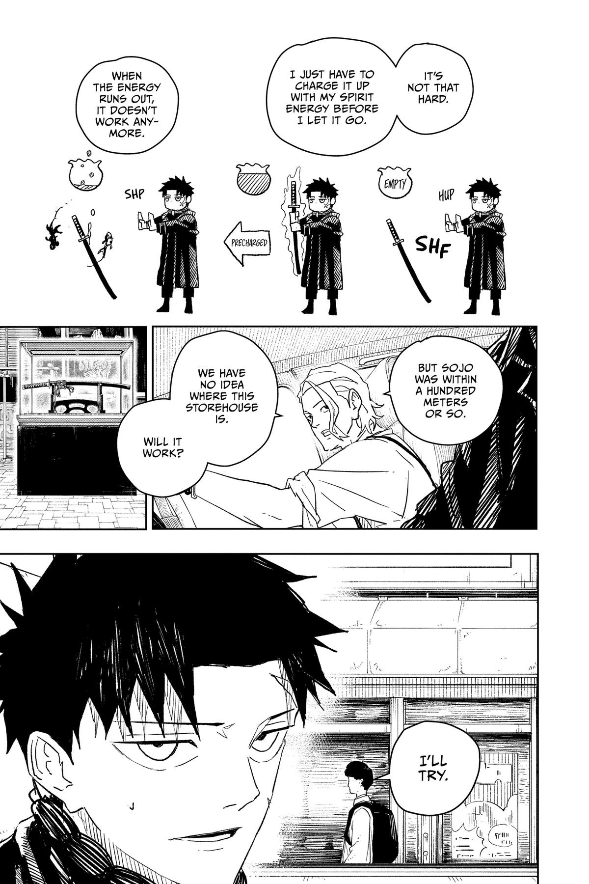 Kagurabachi Manga Chapter 26 page 7 - Confidence scene