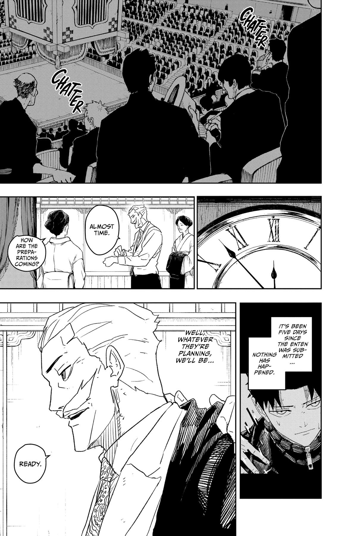 Kagurabachi Manga Chapter 27 page 1 - Mr. Inazuma scene