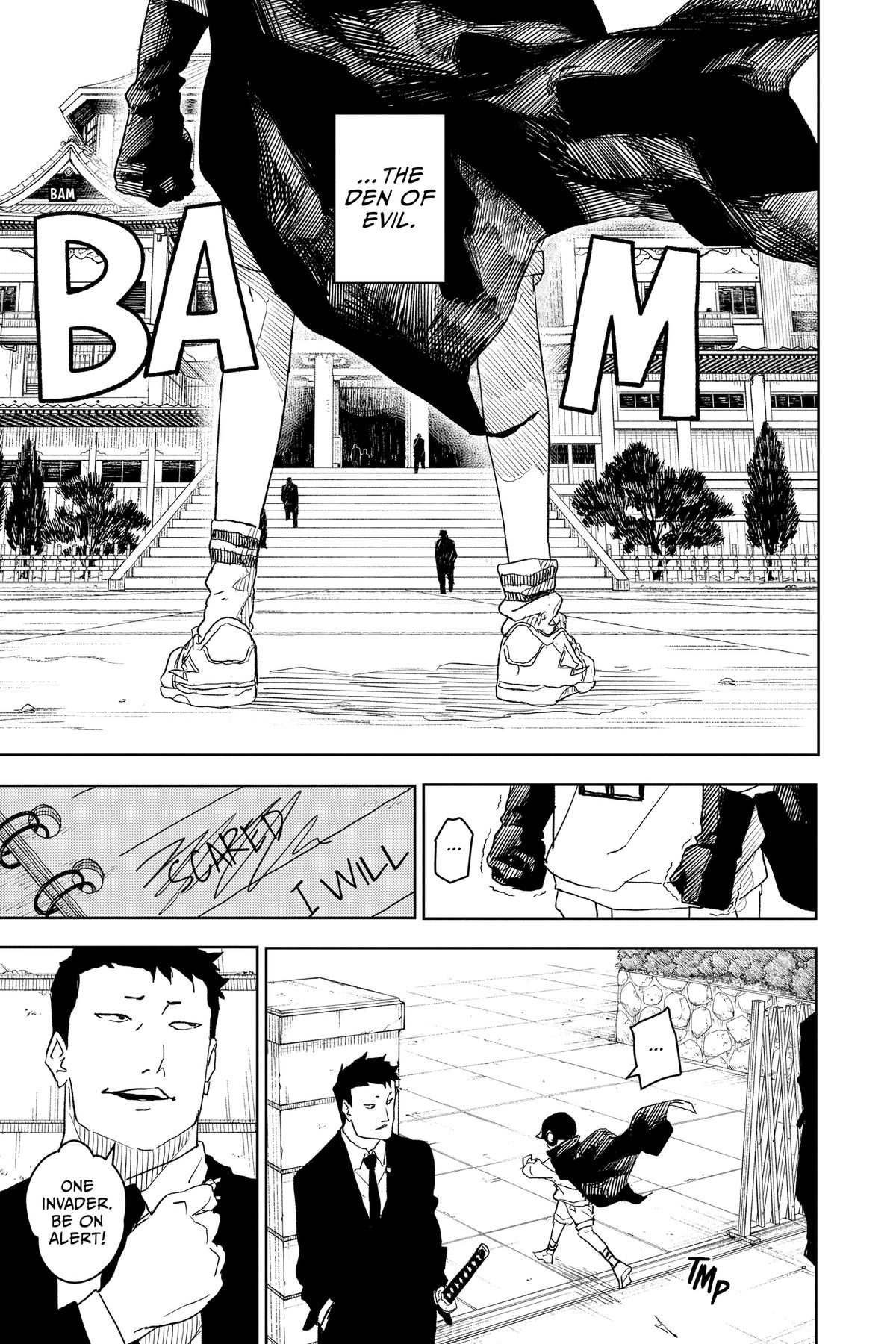 Kagurabachi Manga Chapter 27 page 7 - Mr. Inazuma scene