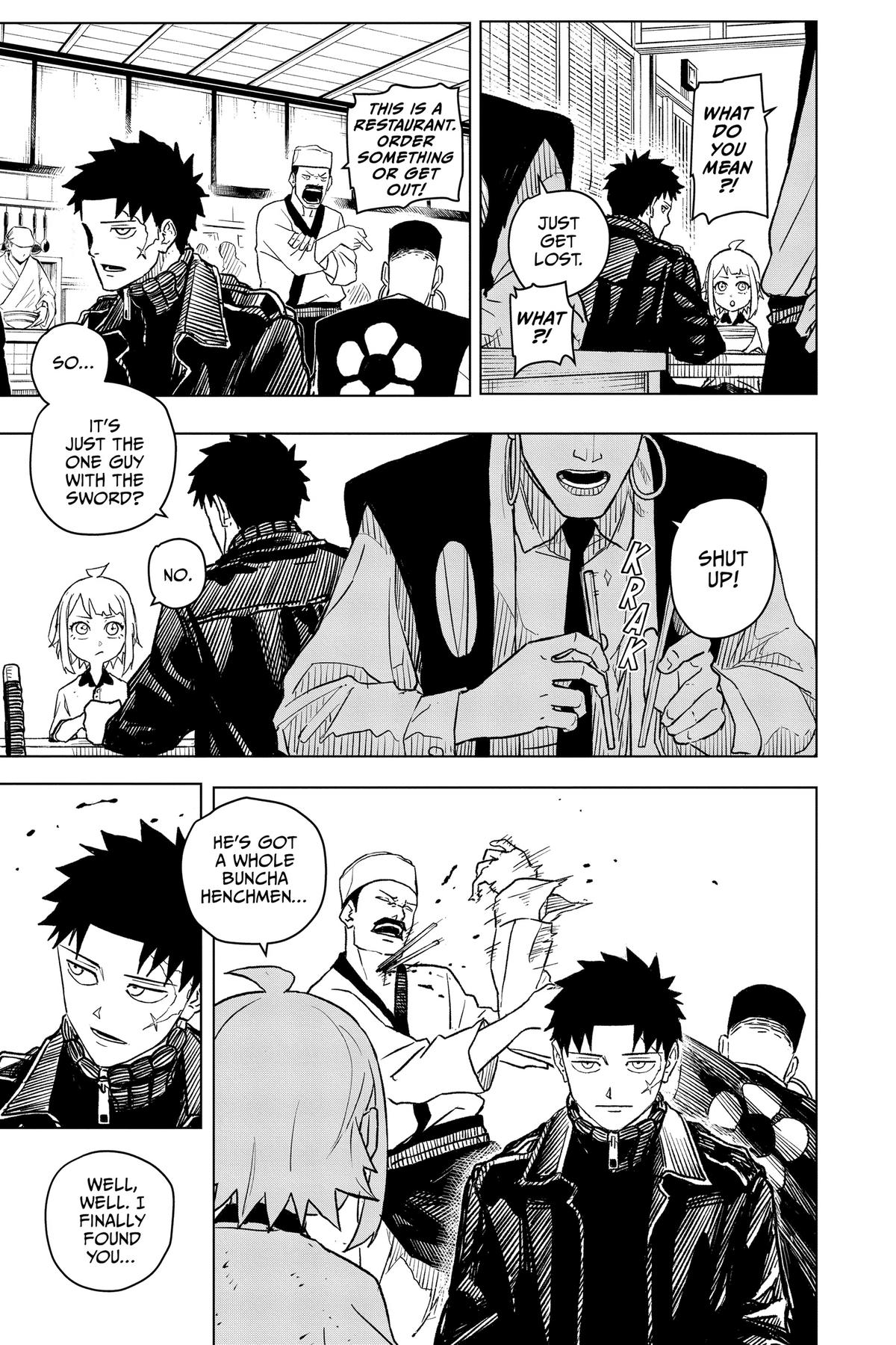 Kagurabachi Manga Chapter 3 page 19 - Witness scene