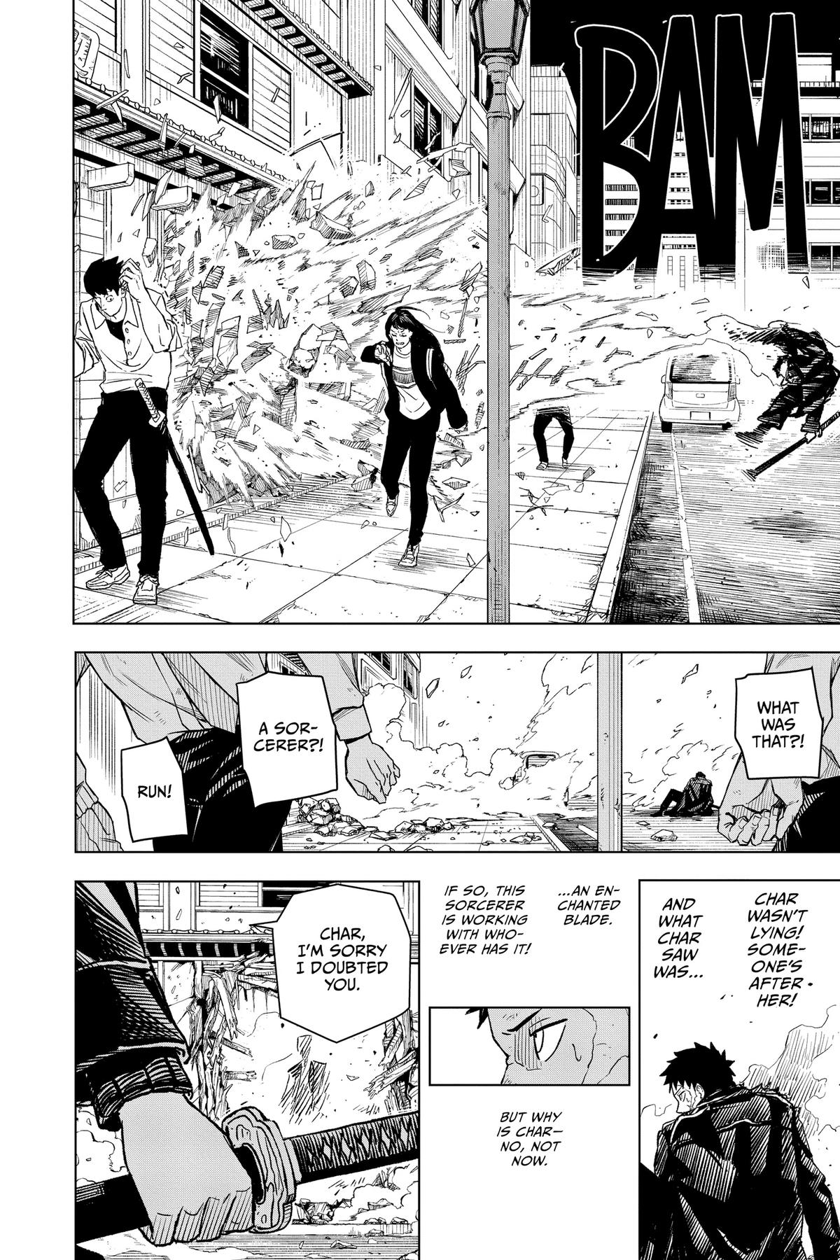 Kagurabachi Manga Chapter 3 page 22 - Witness scene