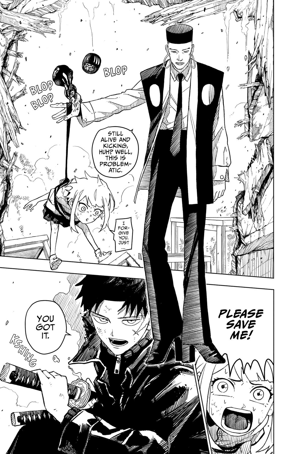 Kagurabachi Manga Chapter 3 page 23 - Witness scene