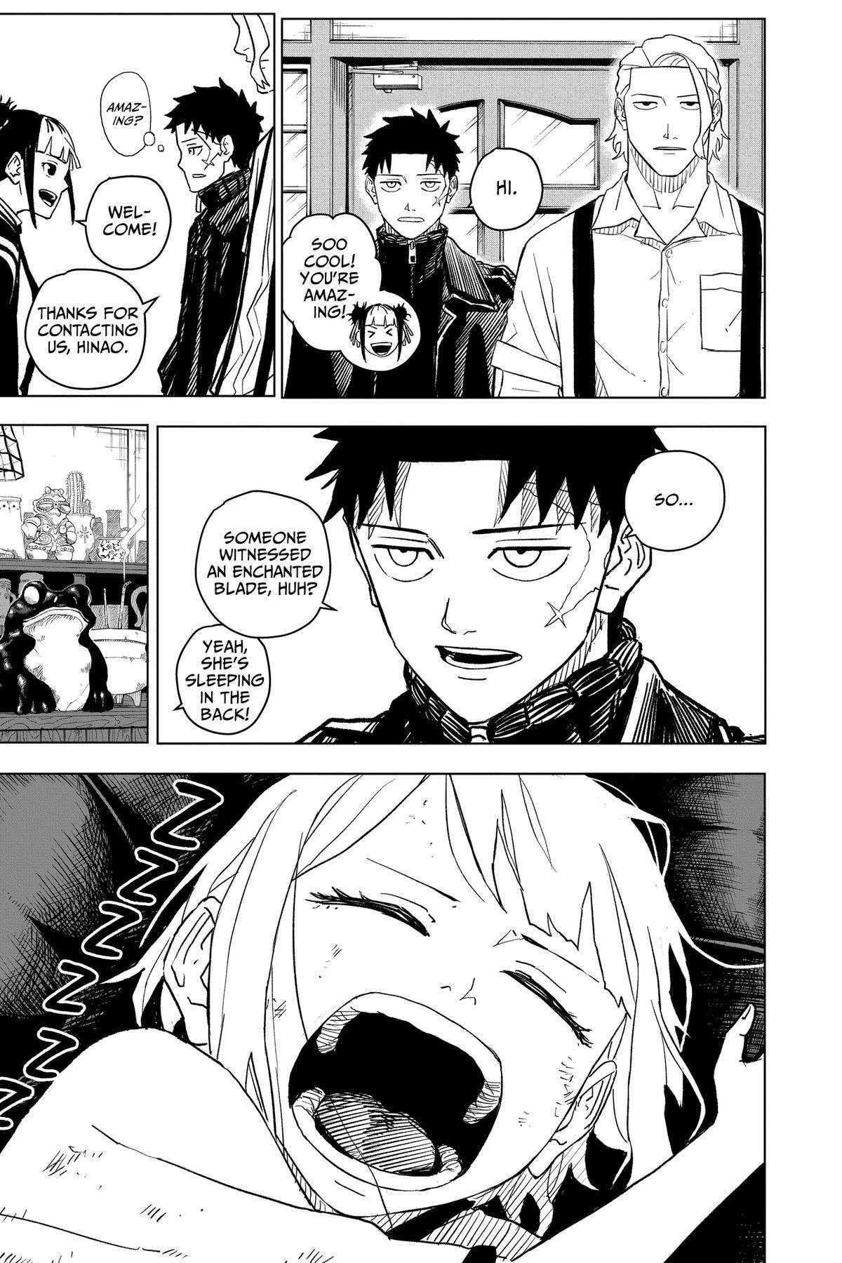 Kagurabachi Manga Chapter 3 page 7 - Witness scene