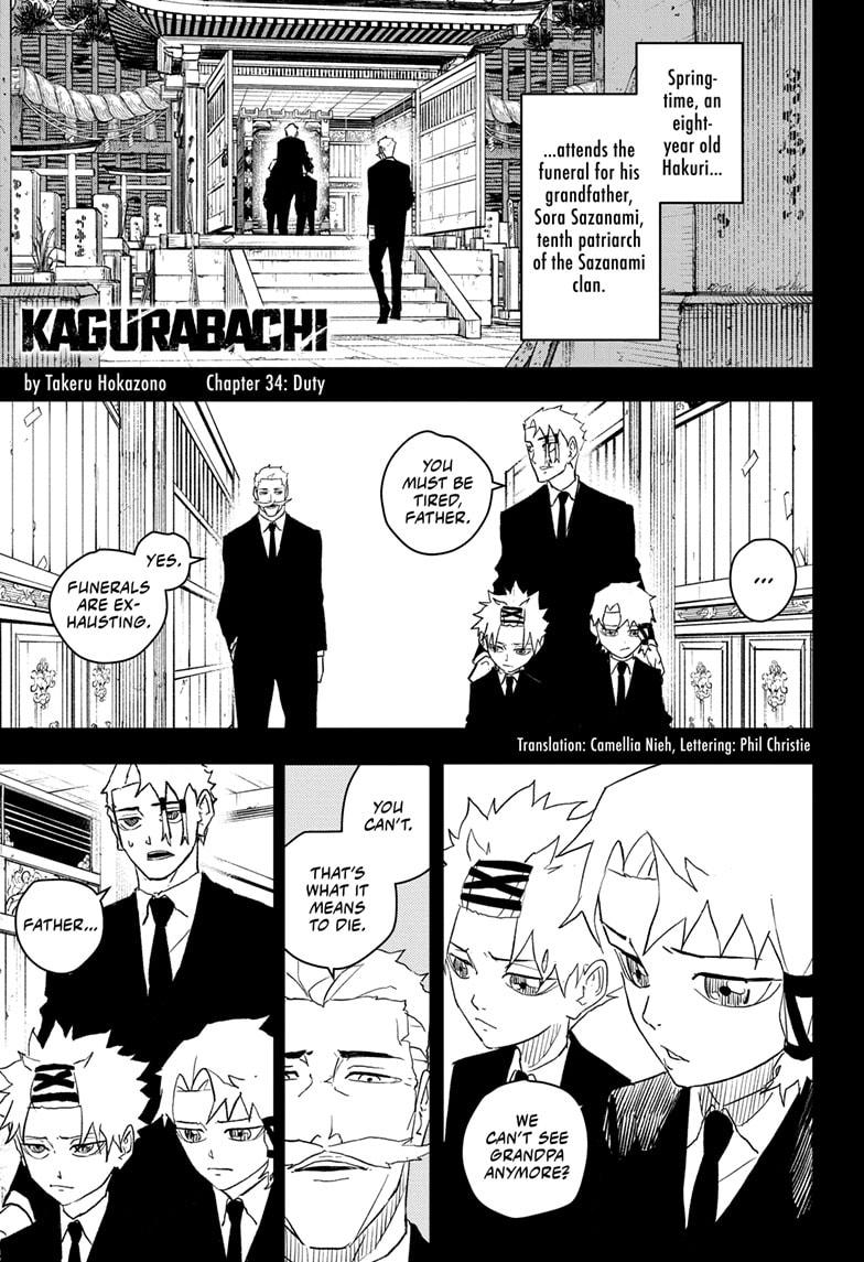 Kagurabachi Manga Chapter 34 page 1 - Duty scene