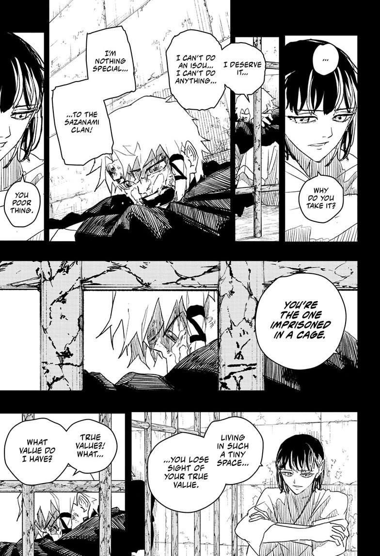 Kagurabachi Manga Chapter 35 page 11 - Cage scene