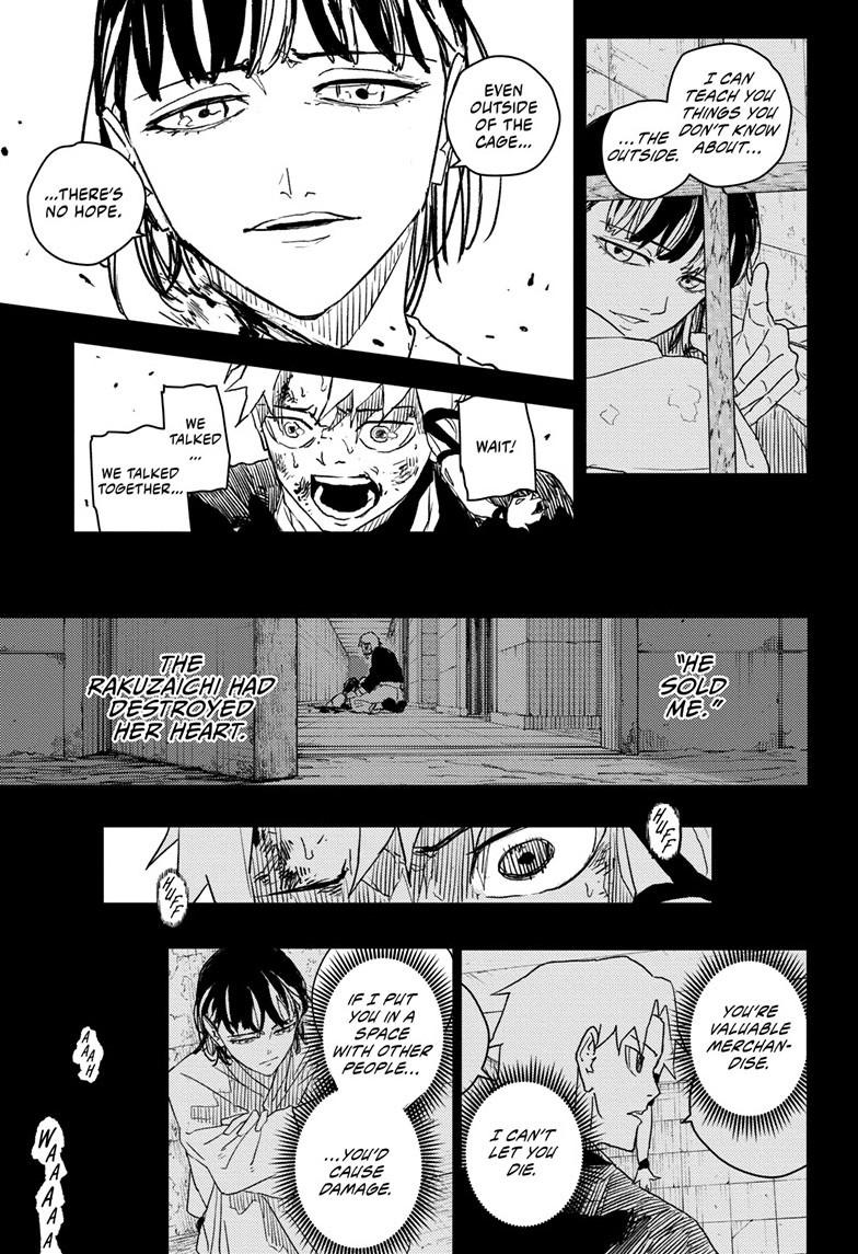 Kagurabachi Manga Chapter 35 page 16 - Cage scene